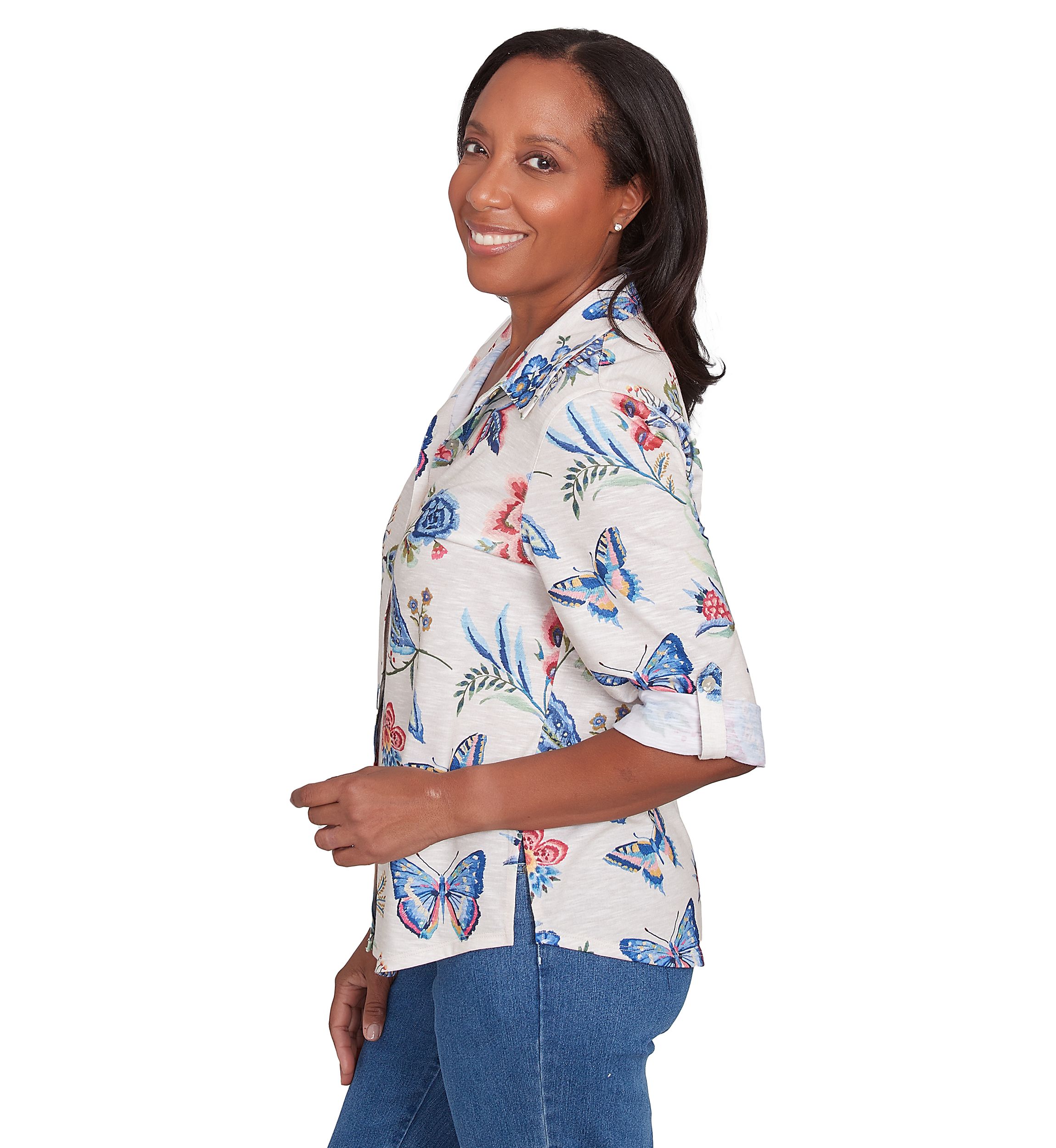 Womens Free Spirit Butterflies Shirt