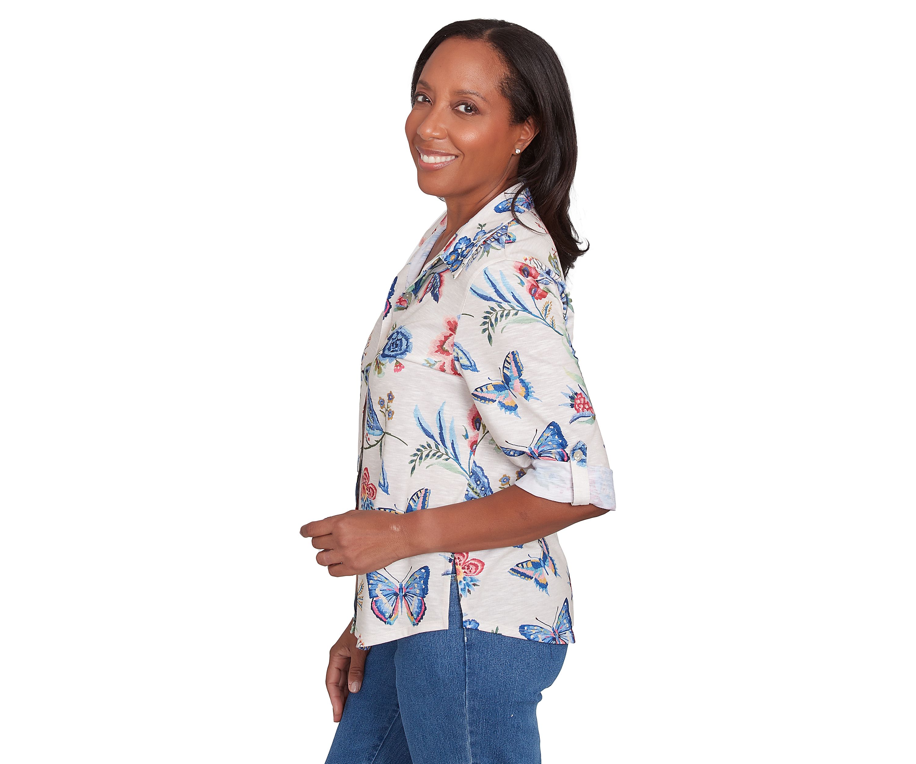Womens Free Spirit Butterflies Shirt