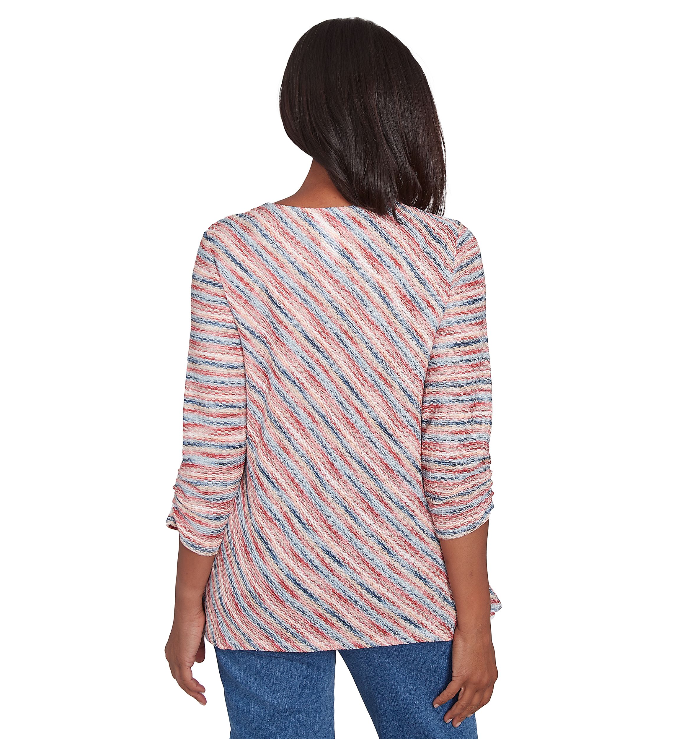 Womens Free Spirit Space Dye Diagonal Top