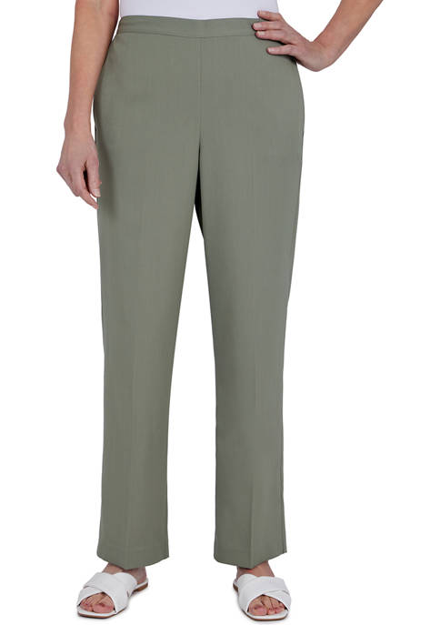 Alfred Dunner Womens Palm Desert Proportion Medium Pants