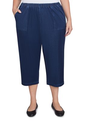 Alfred Dunner Women's Plus Size Free Spirit Capri Pants, 16W -  0196389471637