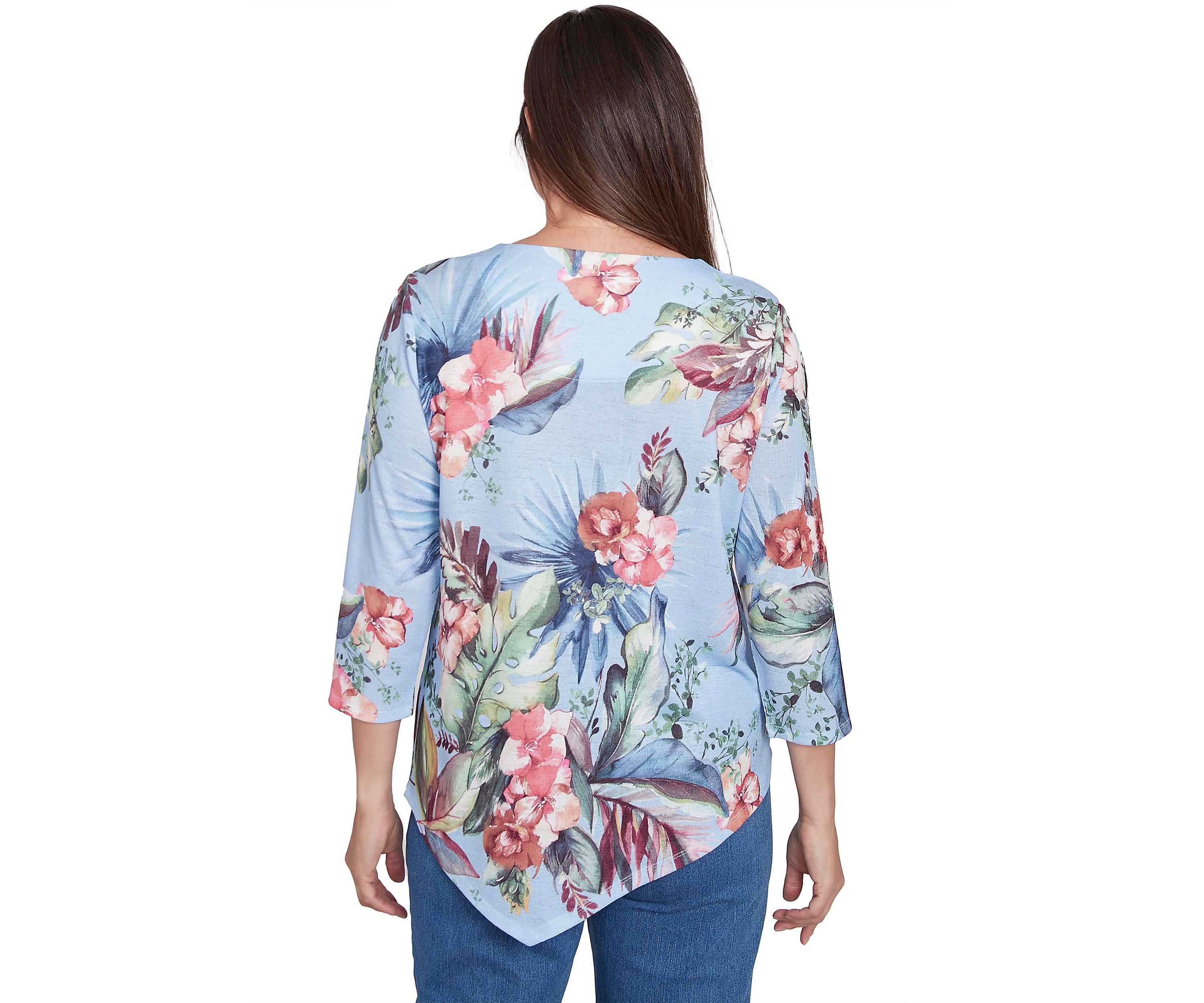 Petite Free Spirit Tropical Printed Top
