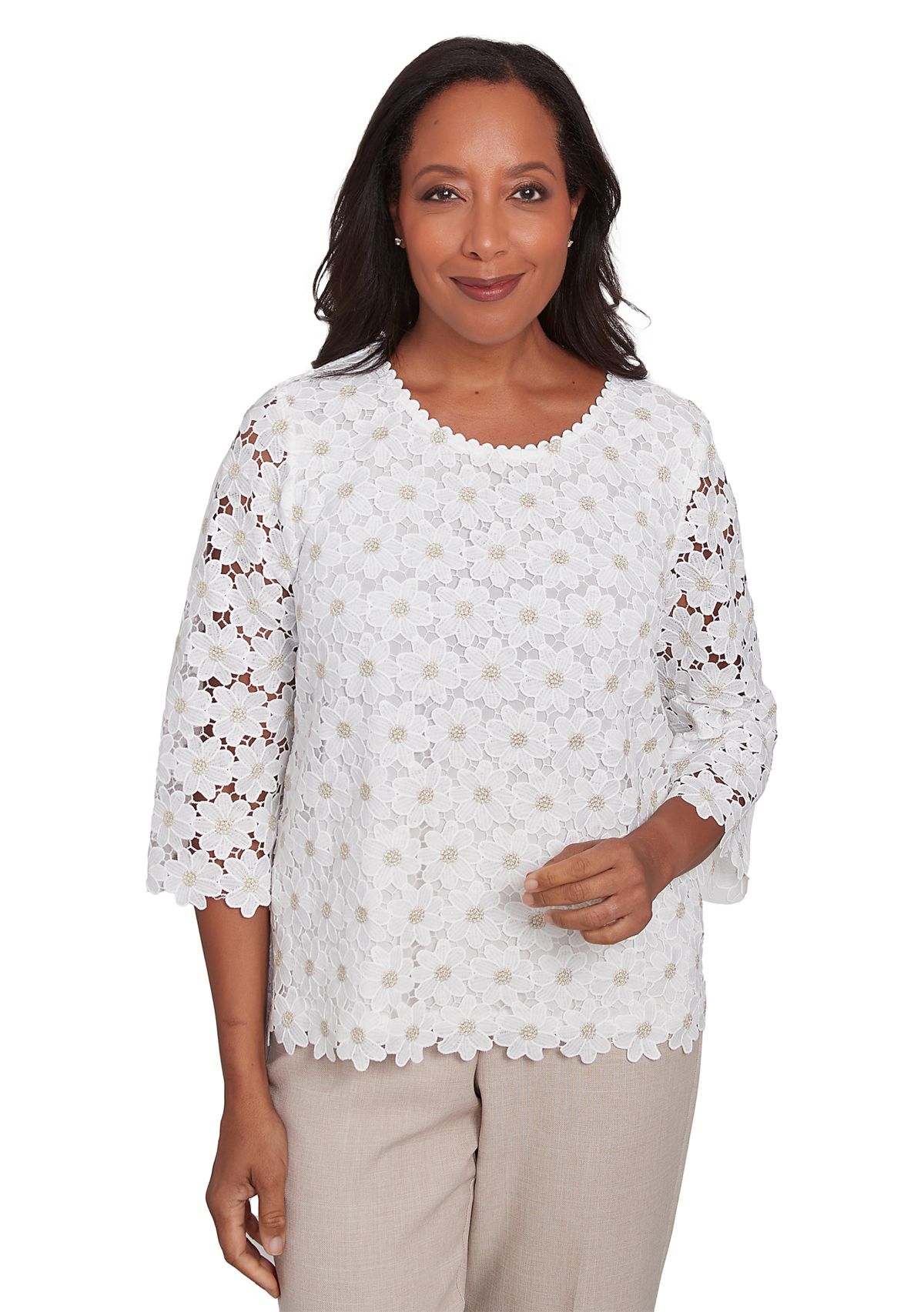 Womens Kensington Gardens Daisy Lace Top