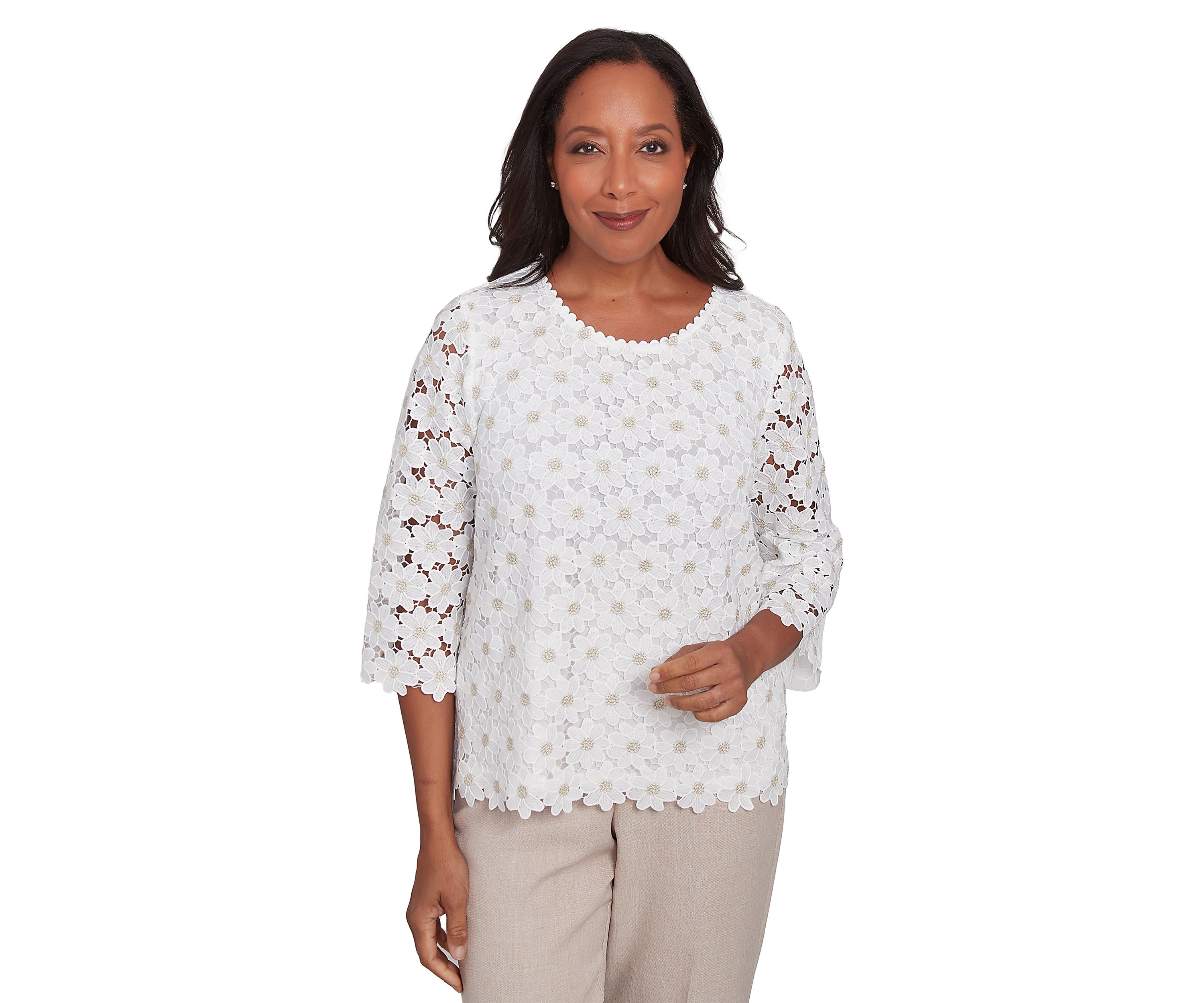 Womens Kensington Gardens Daisy Lace Top
