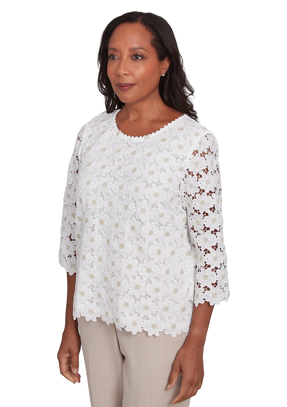 Womens Kensington Gardens Daisy Lace Top