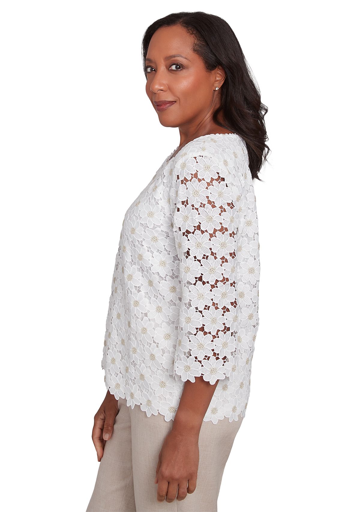 Womens Kensington Gardens Daisy Lace Top