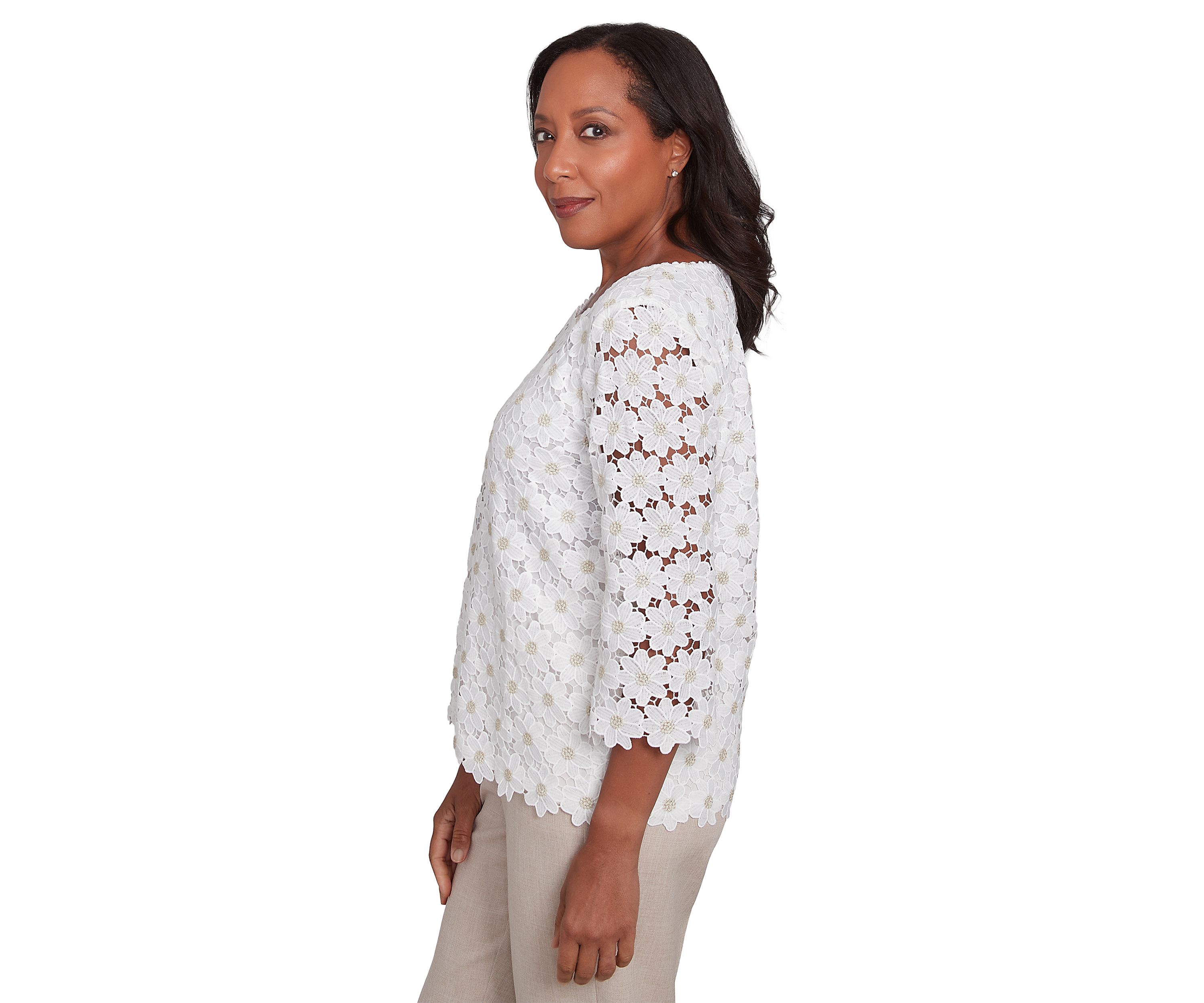 Womens Kensington Gardens Daisy Lace Top