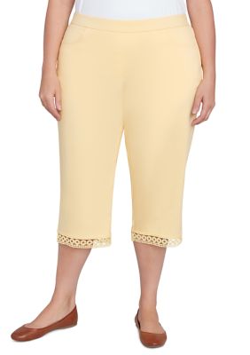 Alfred Dunner Women's Plus Size Dress Code Capri Pants, 16W -  0196389459321