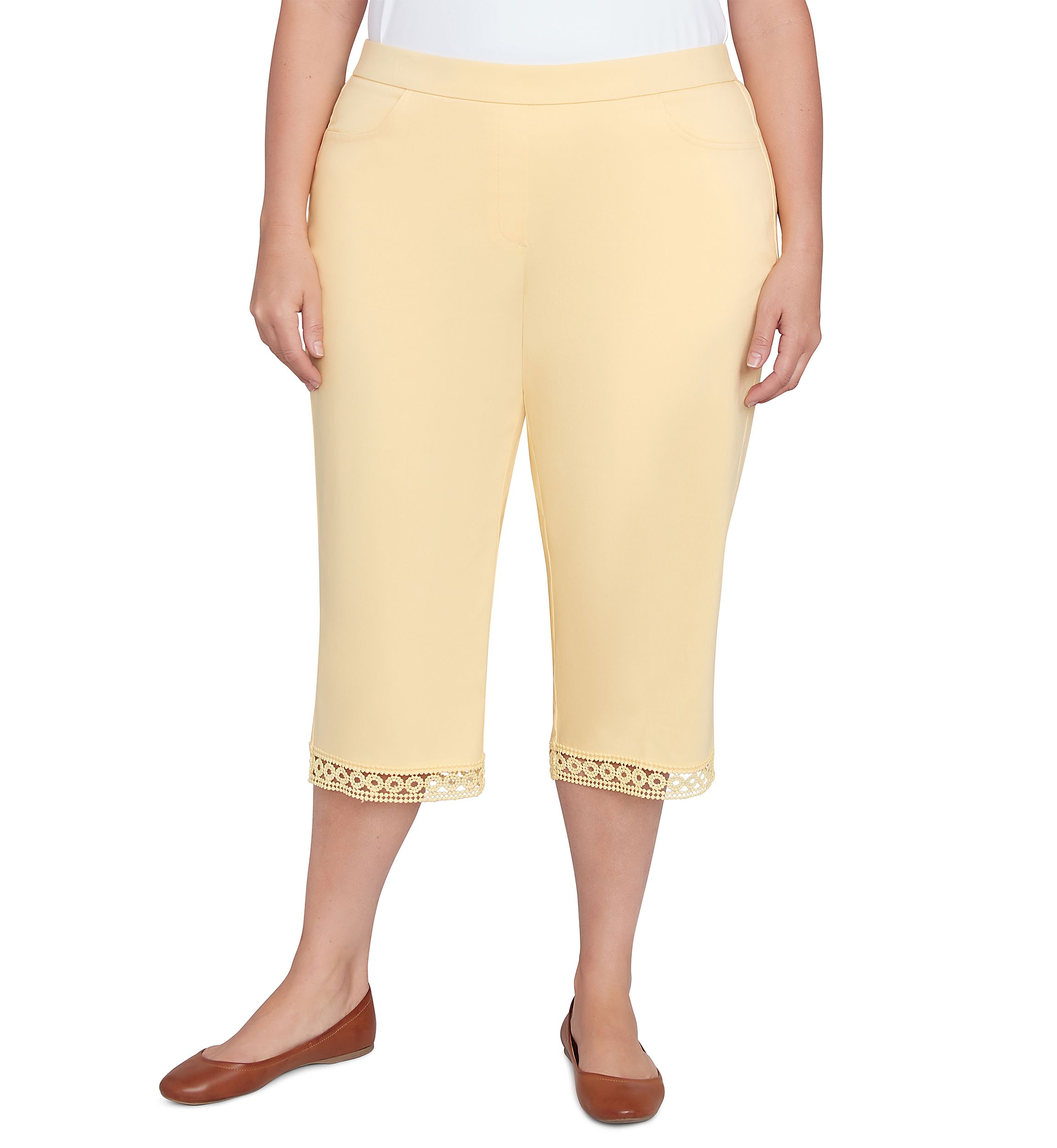 Plus Size Dress Code Capri Pants