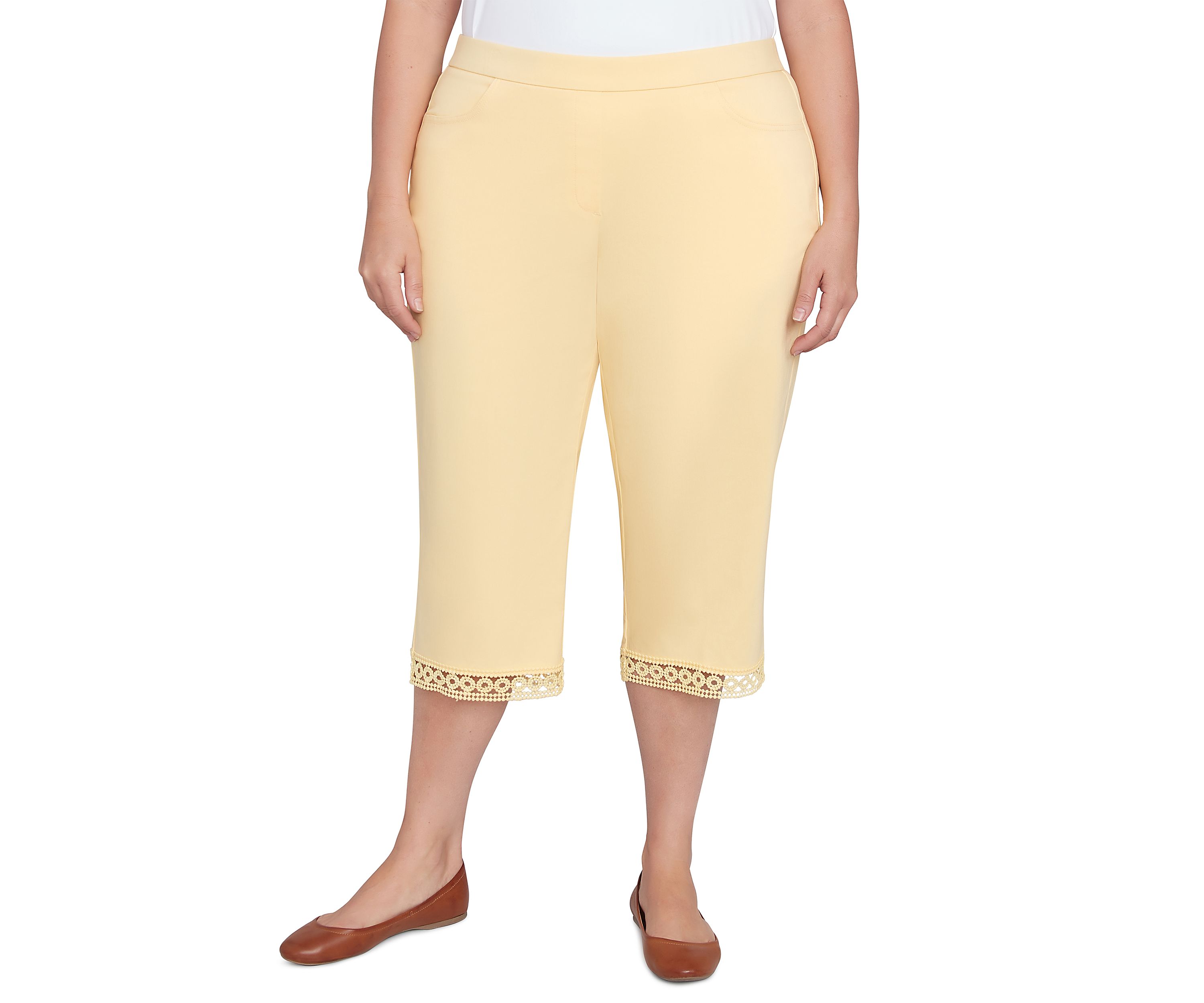Plus Size Dress Code Capri Pants