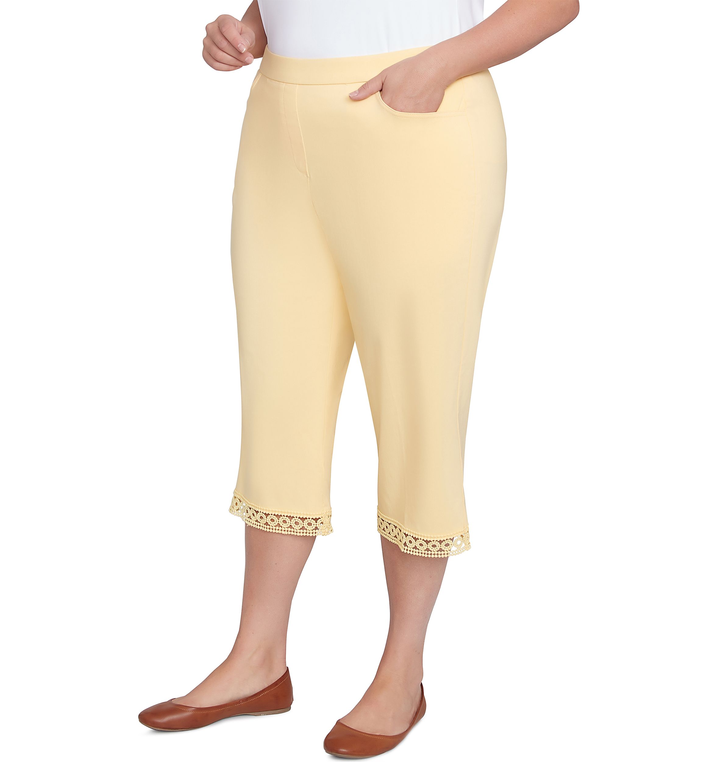 Plus Size Dress Code Capri Pants