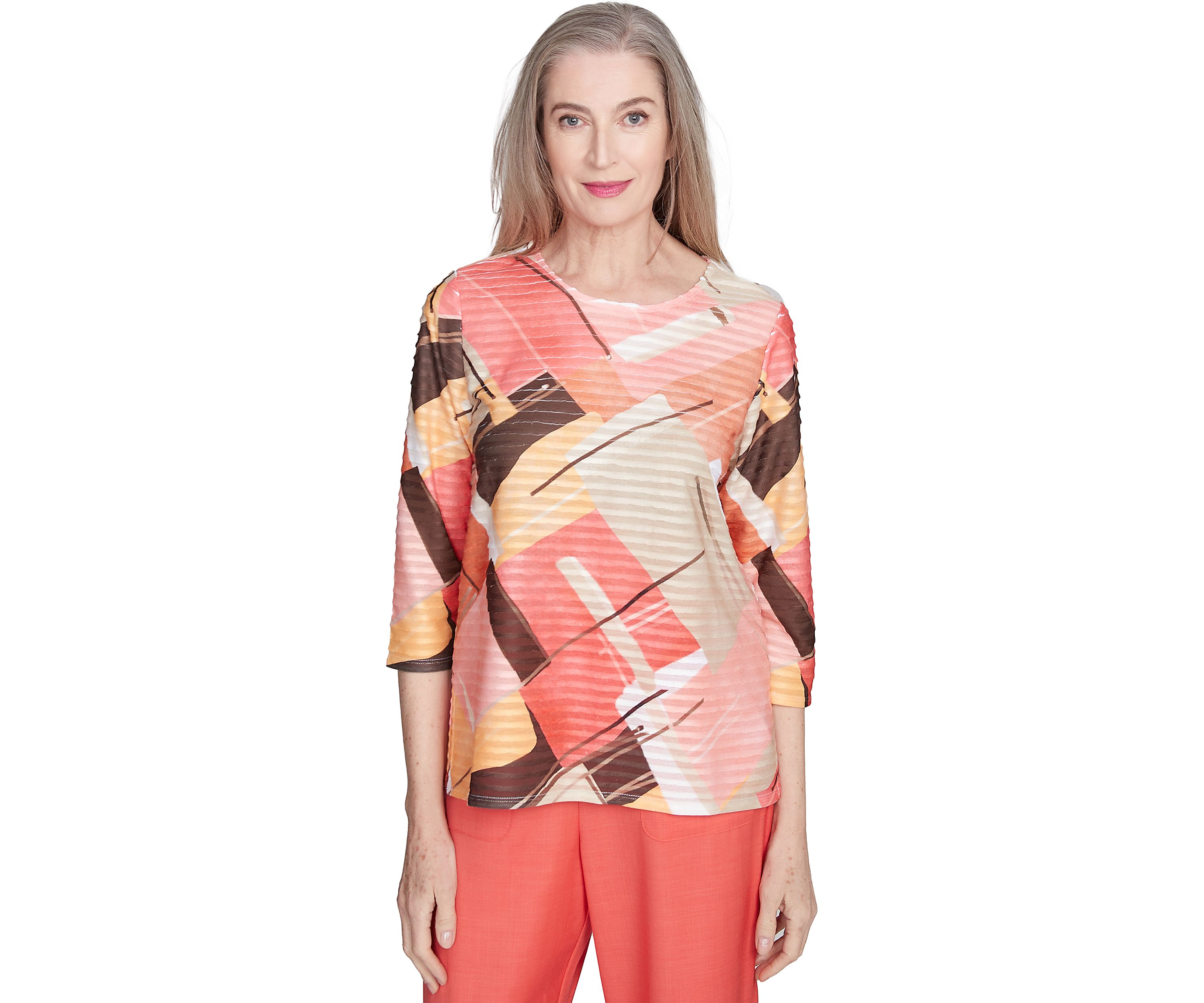 Womens Catalina Island Patchwork Top
