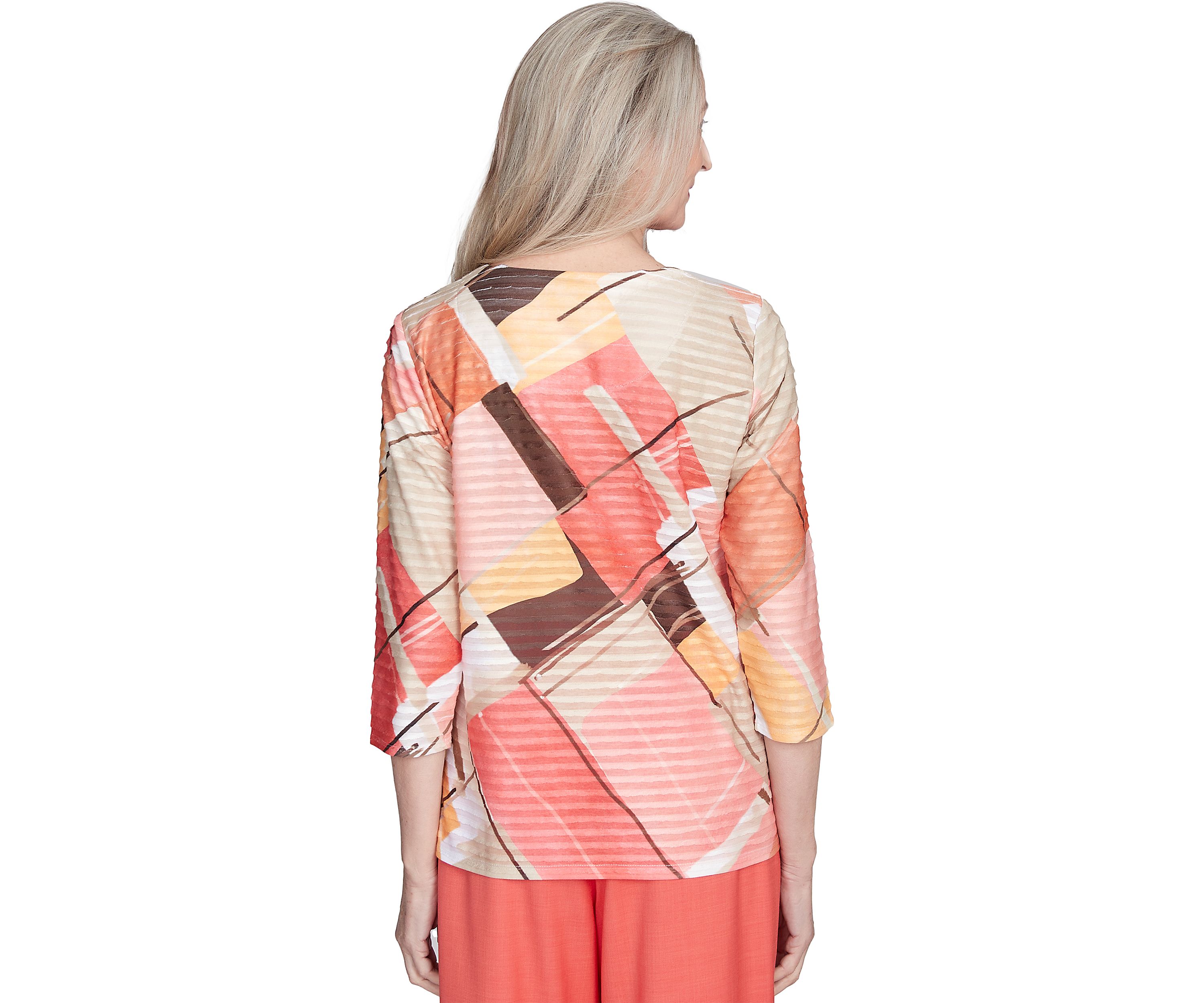 Womens Catalina Island Patchwork Top