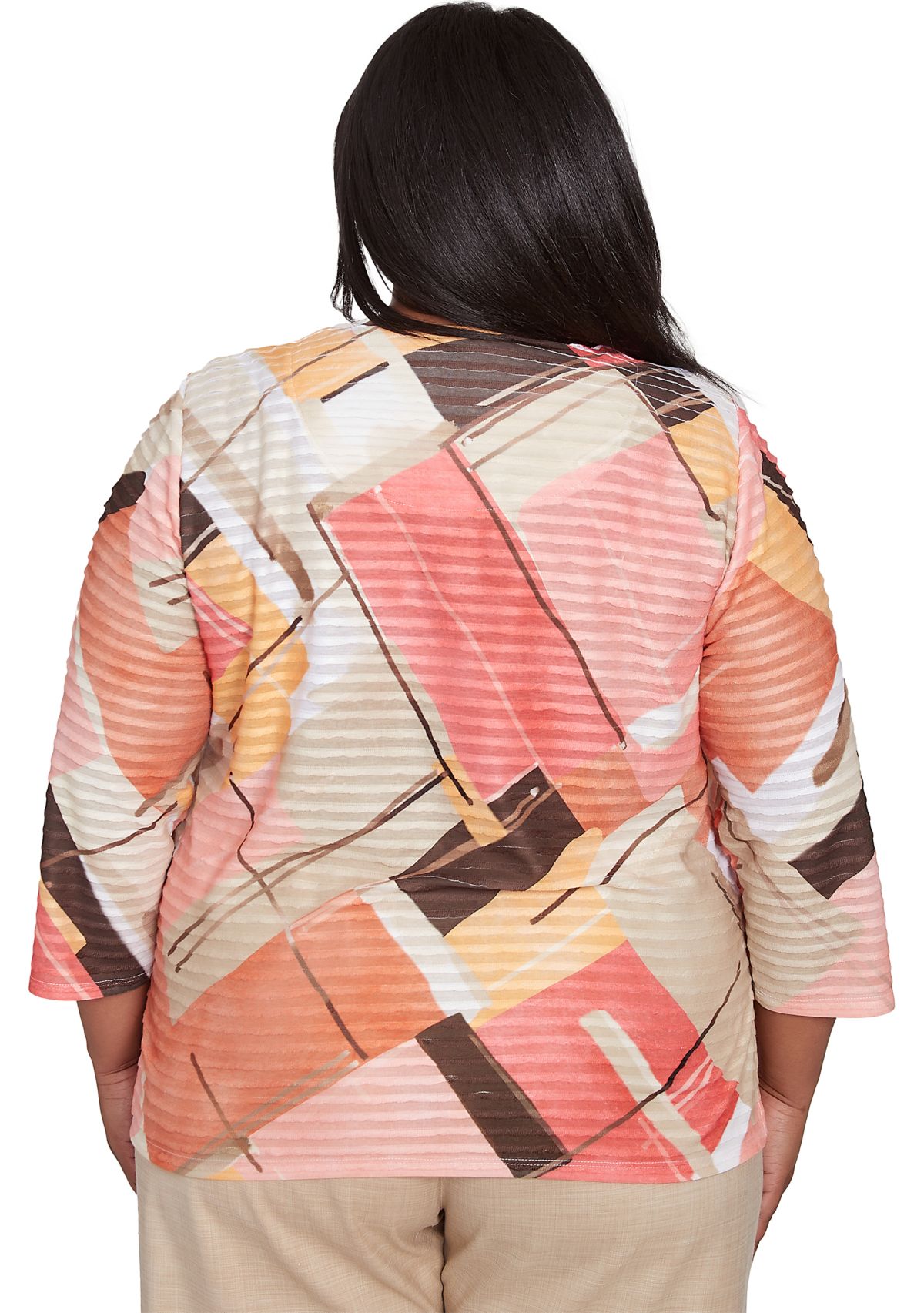 Plus Size Catalina Island Patchwork Top