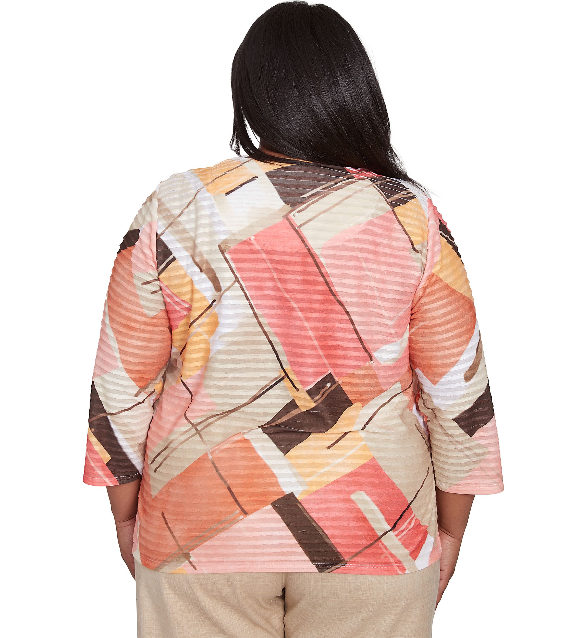 Plus Size Catalina Island Patchwork Top