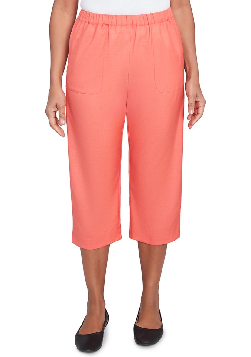 Petite Catalina Island Patch Pocket Capri Pants