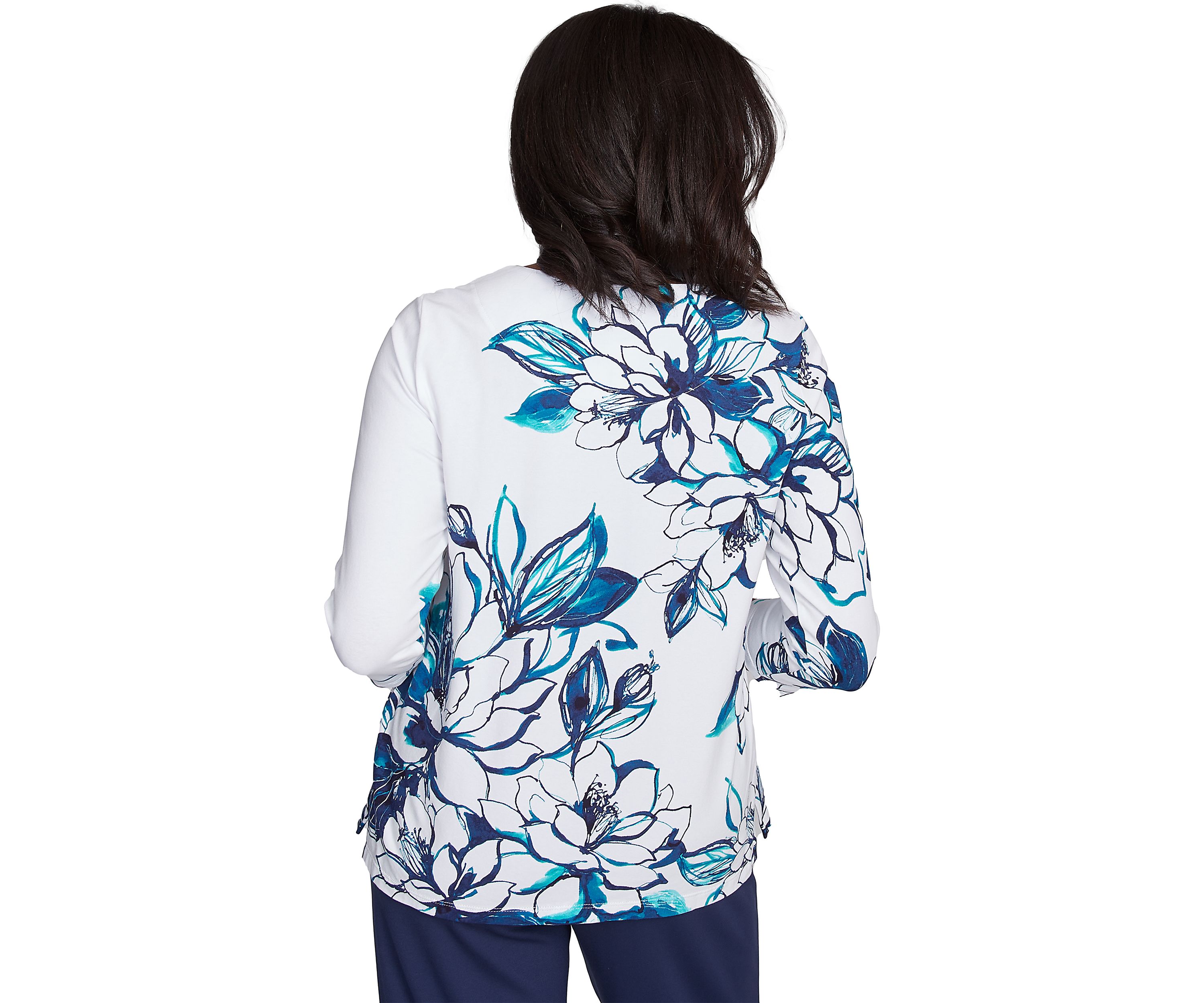 Womens Nantucket Fineline Floral Top
