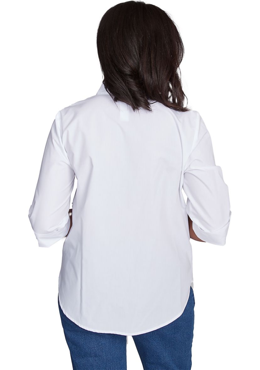 Womens Flower Power Pearl Studded Shirt