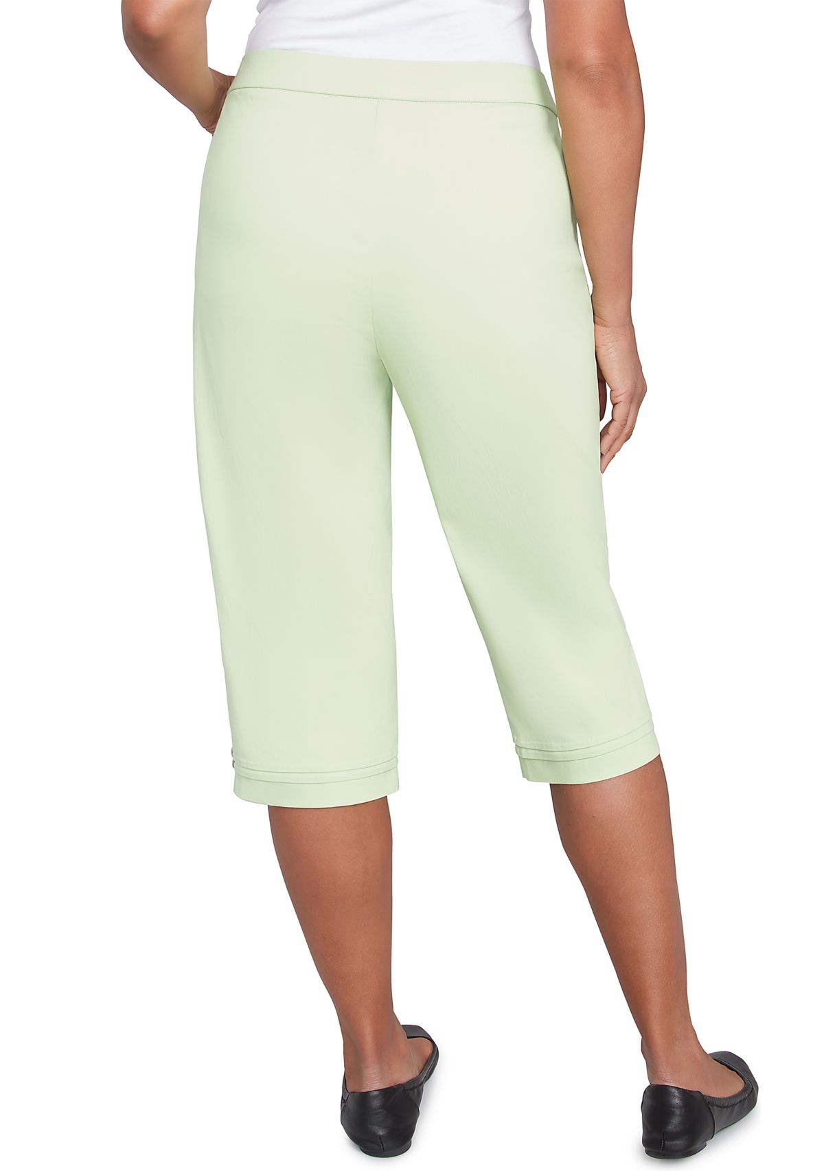 Womens Parrot Cay Novelty Cuff Capri Pants with Tummy Control