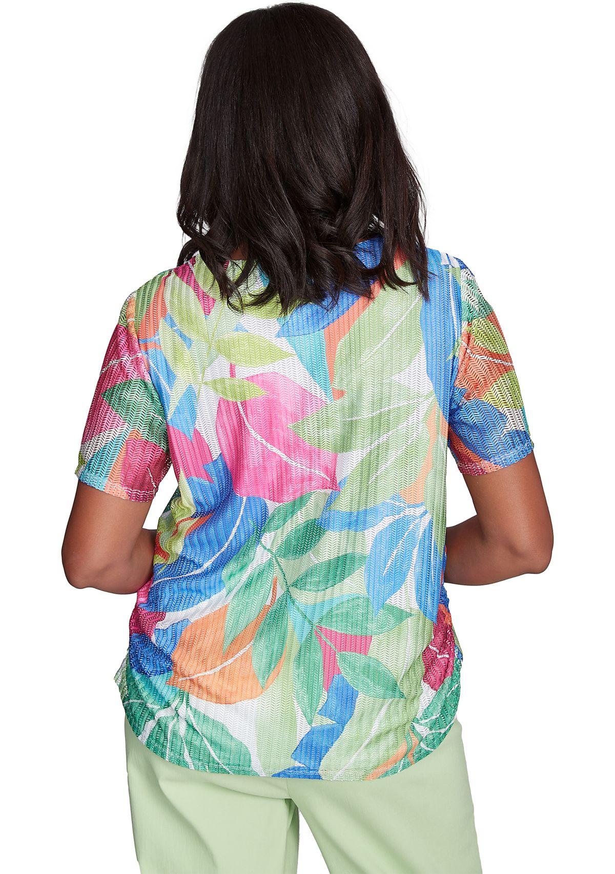 Womens  Parrot Cay Tropical Texture Top