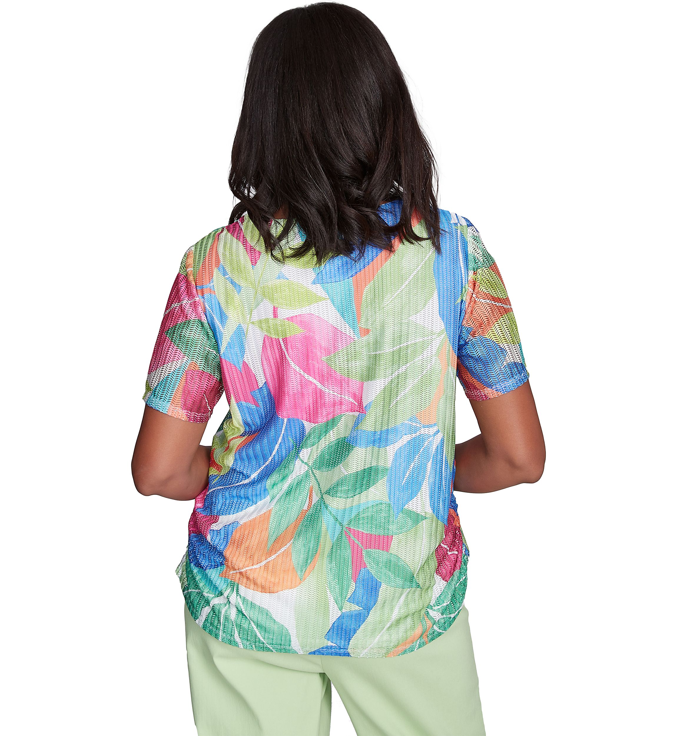 Womens  Parrot Cay Tropical Texture Top