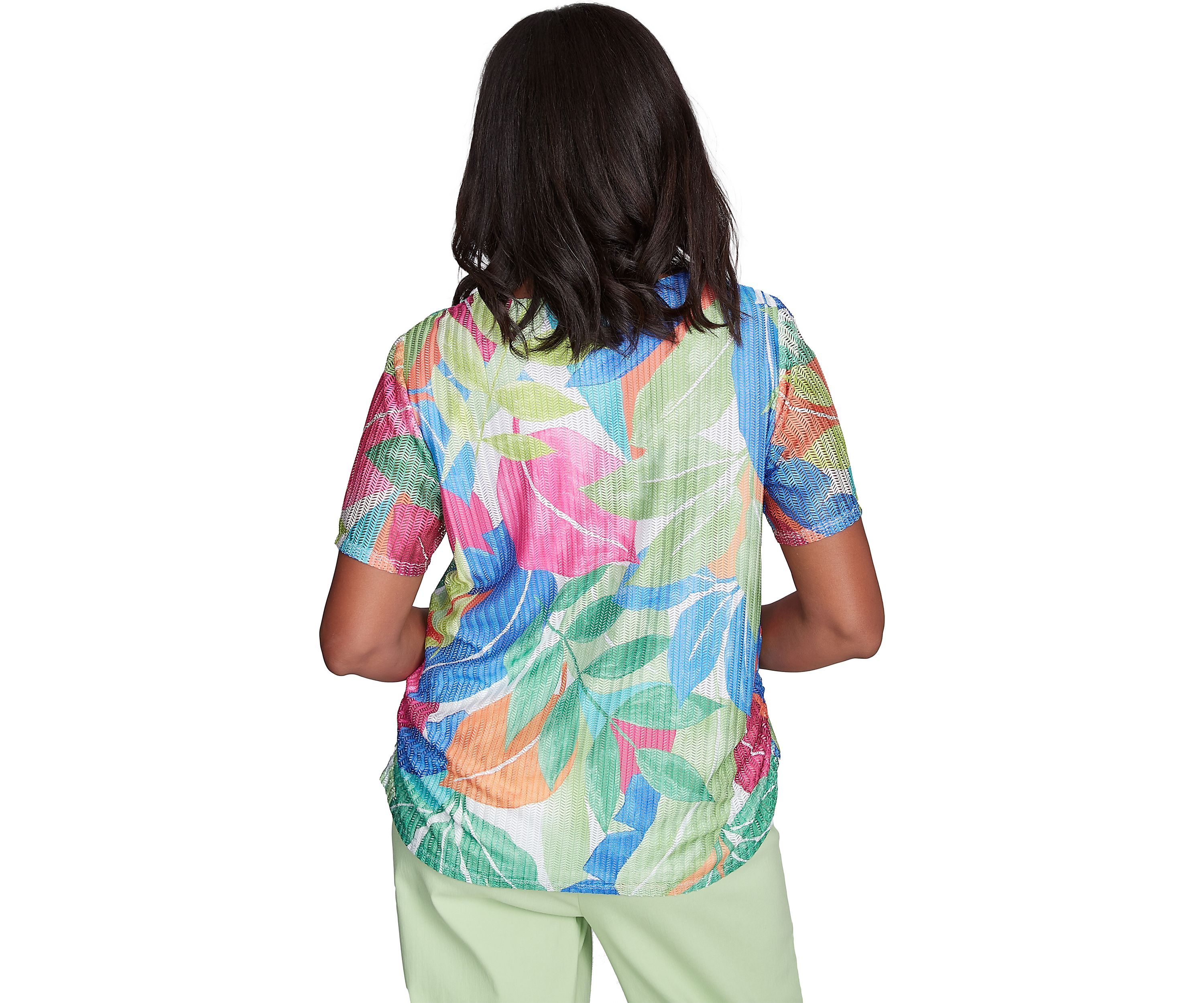 Womens  Parrot Cay Tropical Texture Top