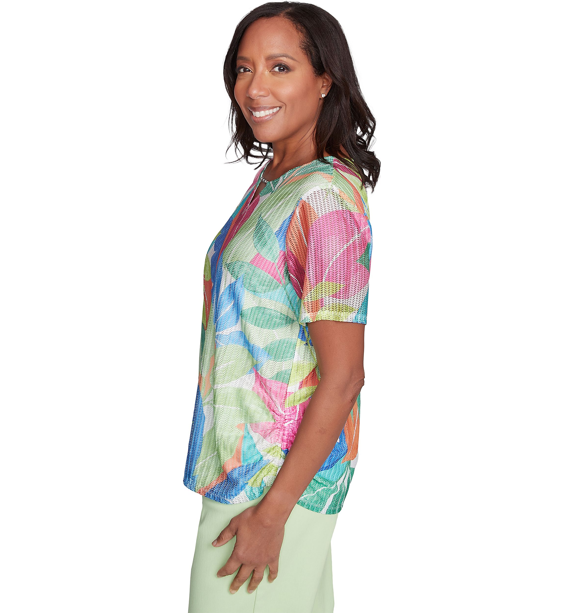 Womens  Parrot Cay Tropical Texture Top