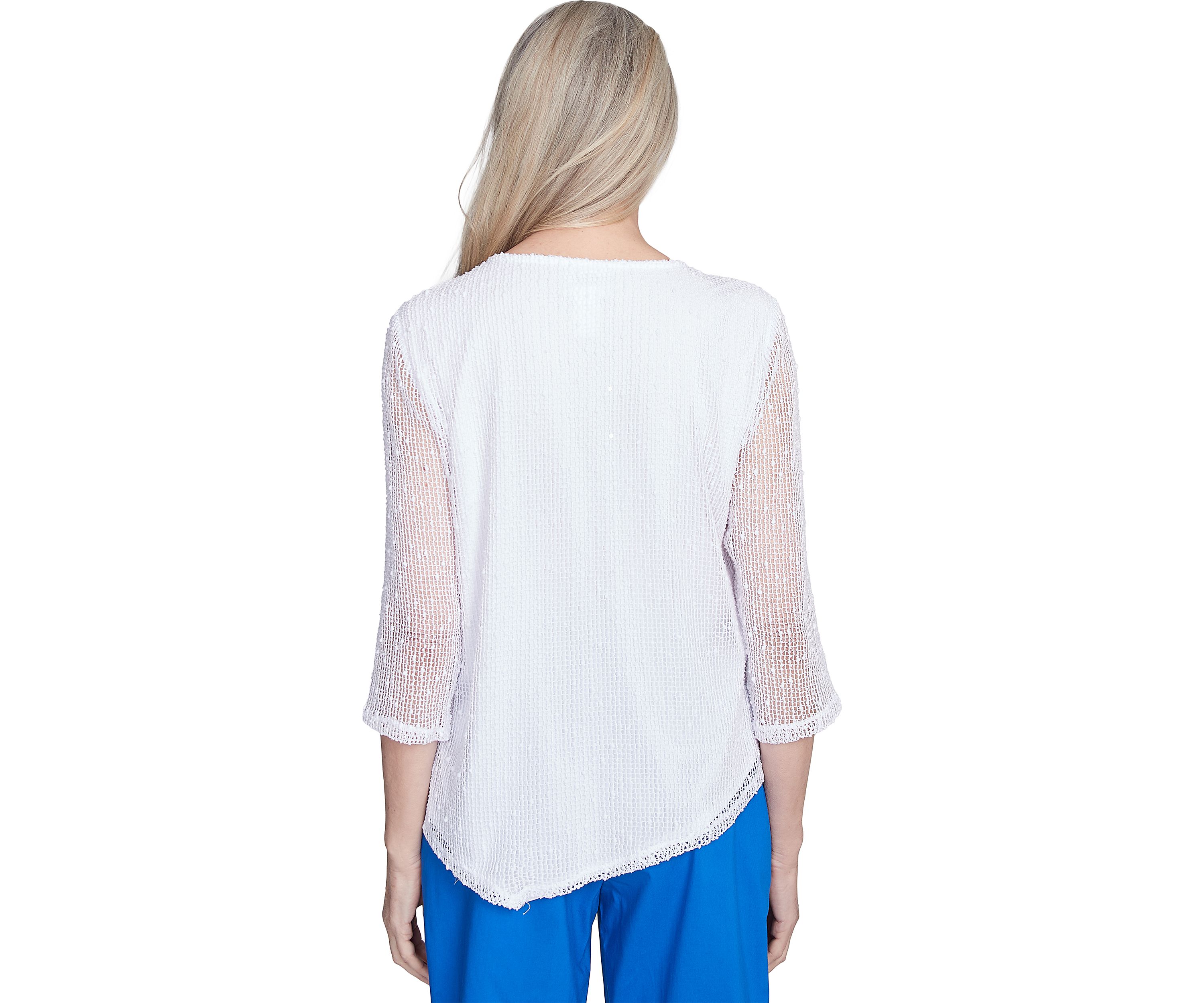 Womens Parrot Cay Popcorn Mesh Top