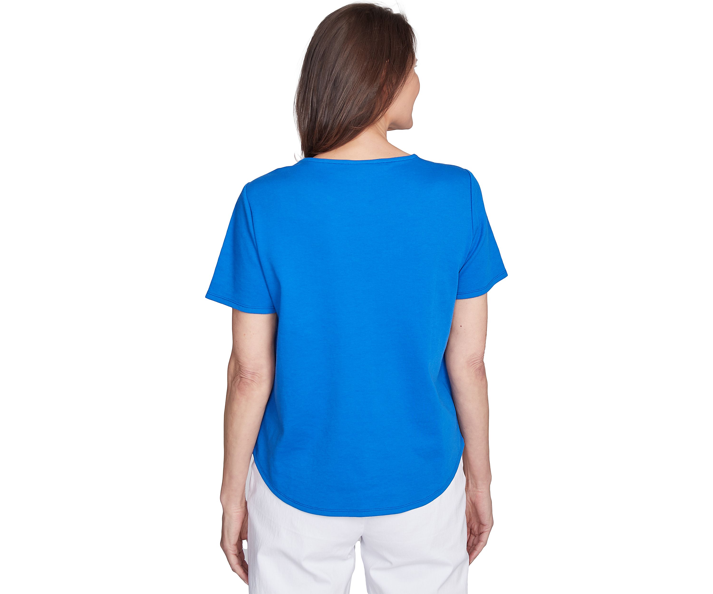 Womens Parrot Cay Floral Embroidery Top