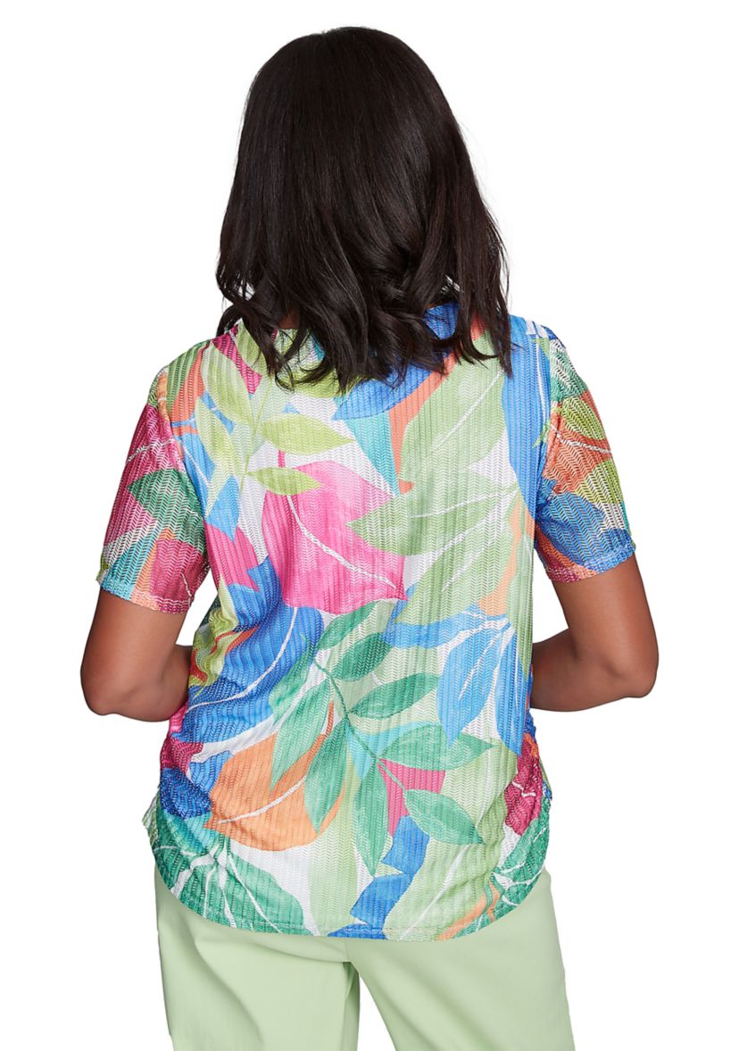 Petite Parrot Cay Tropical Texture Top