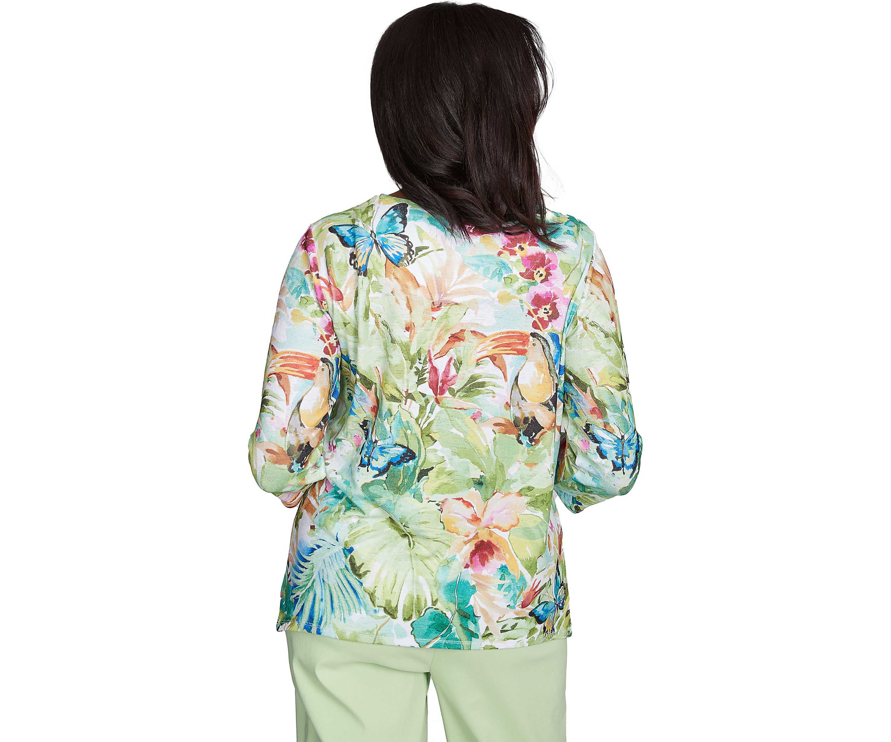 Petite Parrot Cay Tropical Toucan Top