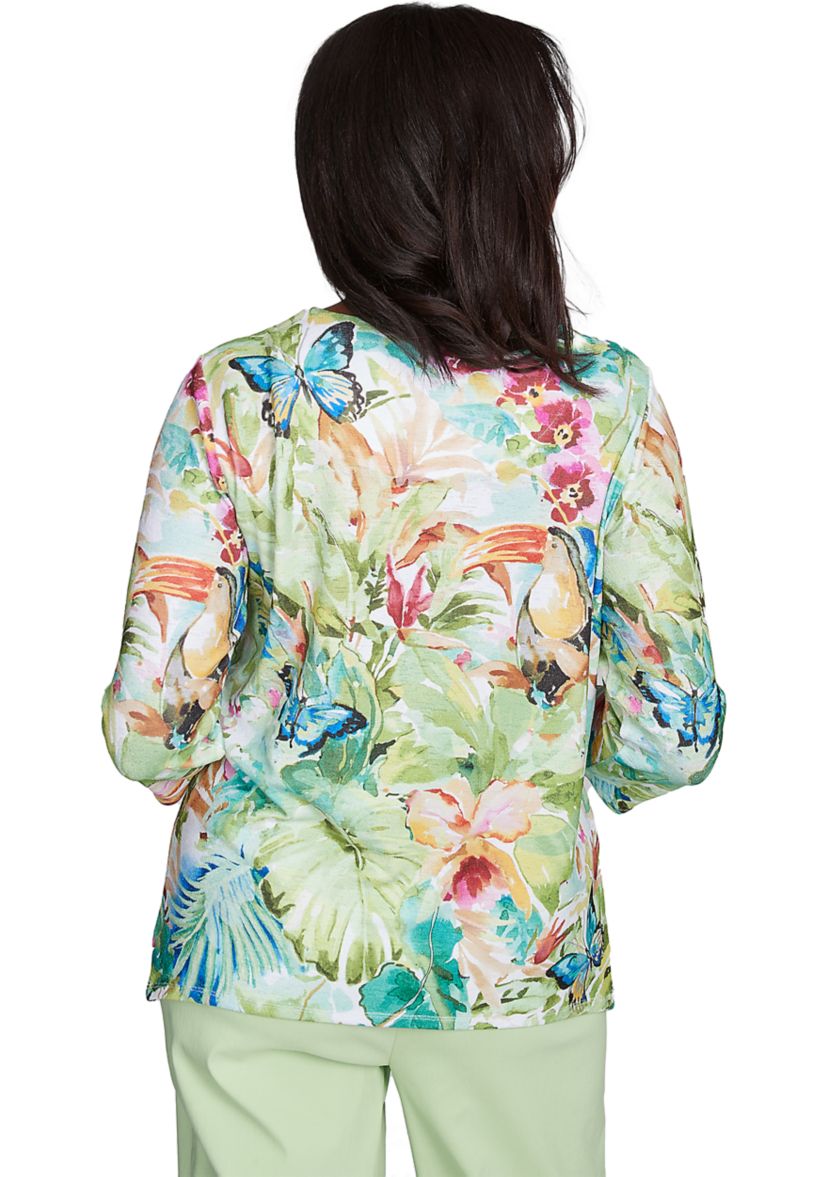 Petite Parrot Cay Tropical Toucan Top
