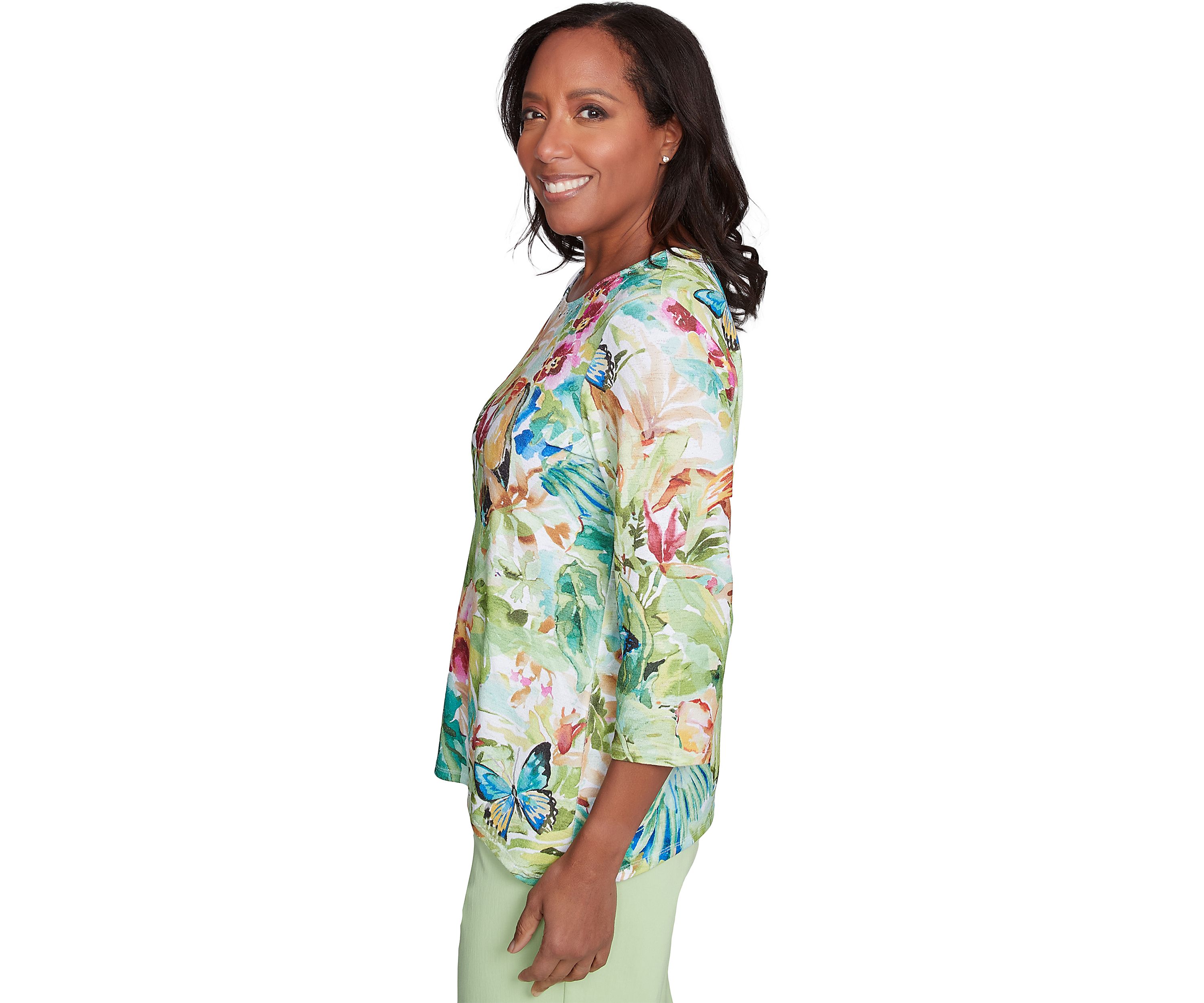 Petite Parrot Cay Tropical Toucan Top