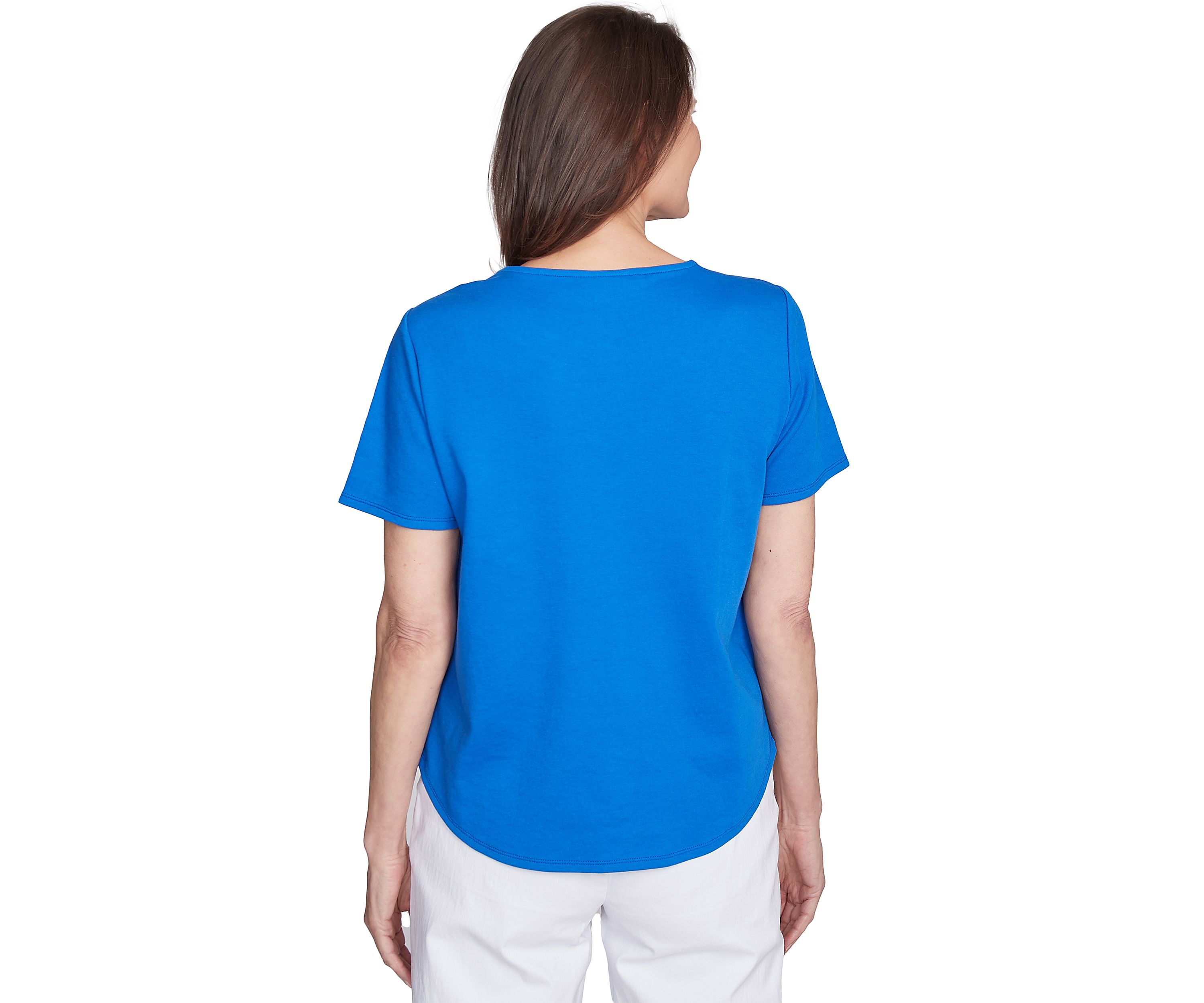 Petite Parrot Cay Floral Embroidery Top