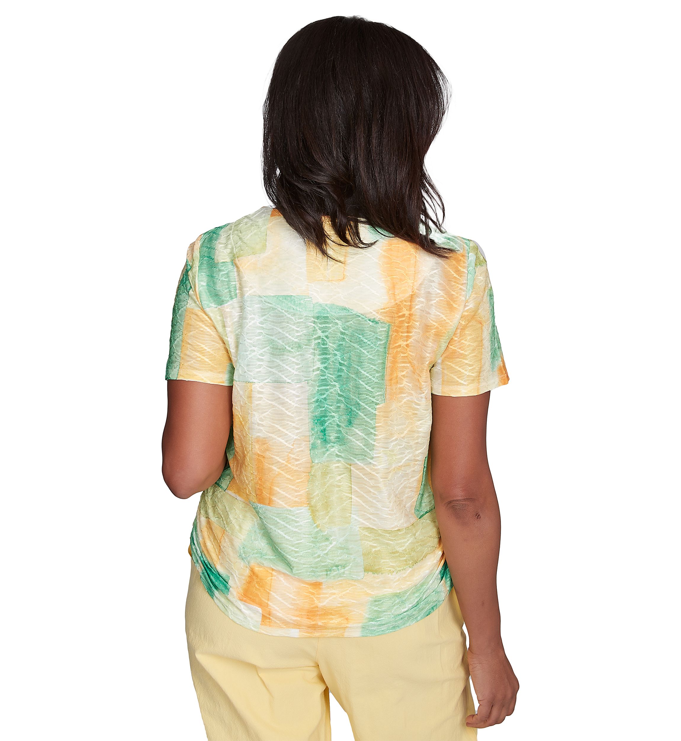 Womens Rise & Shine Patch Texture Top