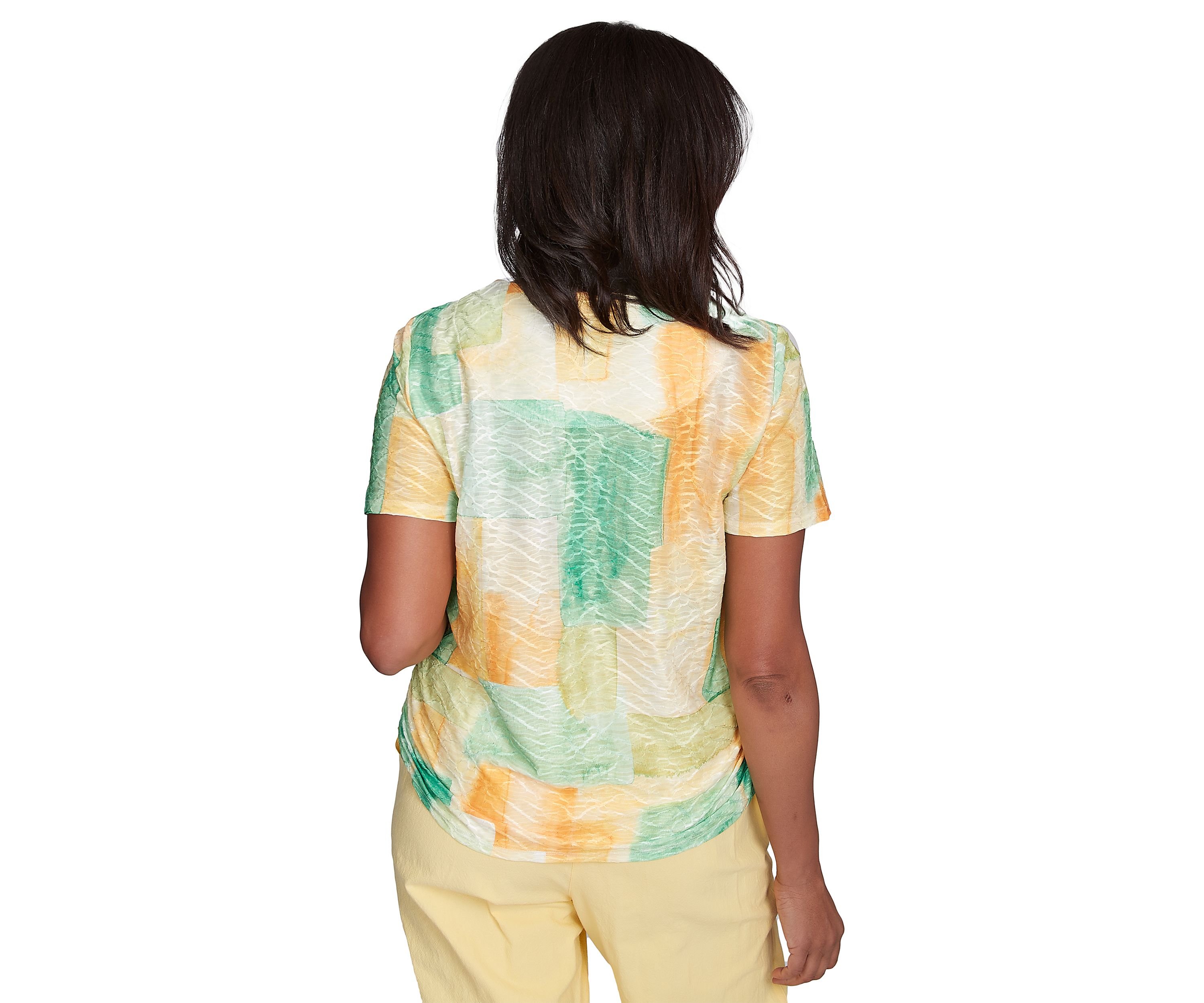 Womens Rise & Shine Patch Texture Top
