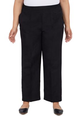 Plus Madacascar Pull-On Straight Leg Pants