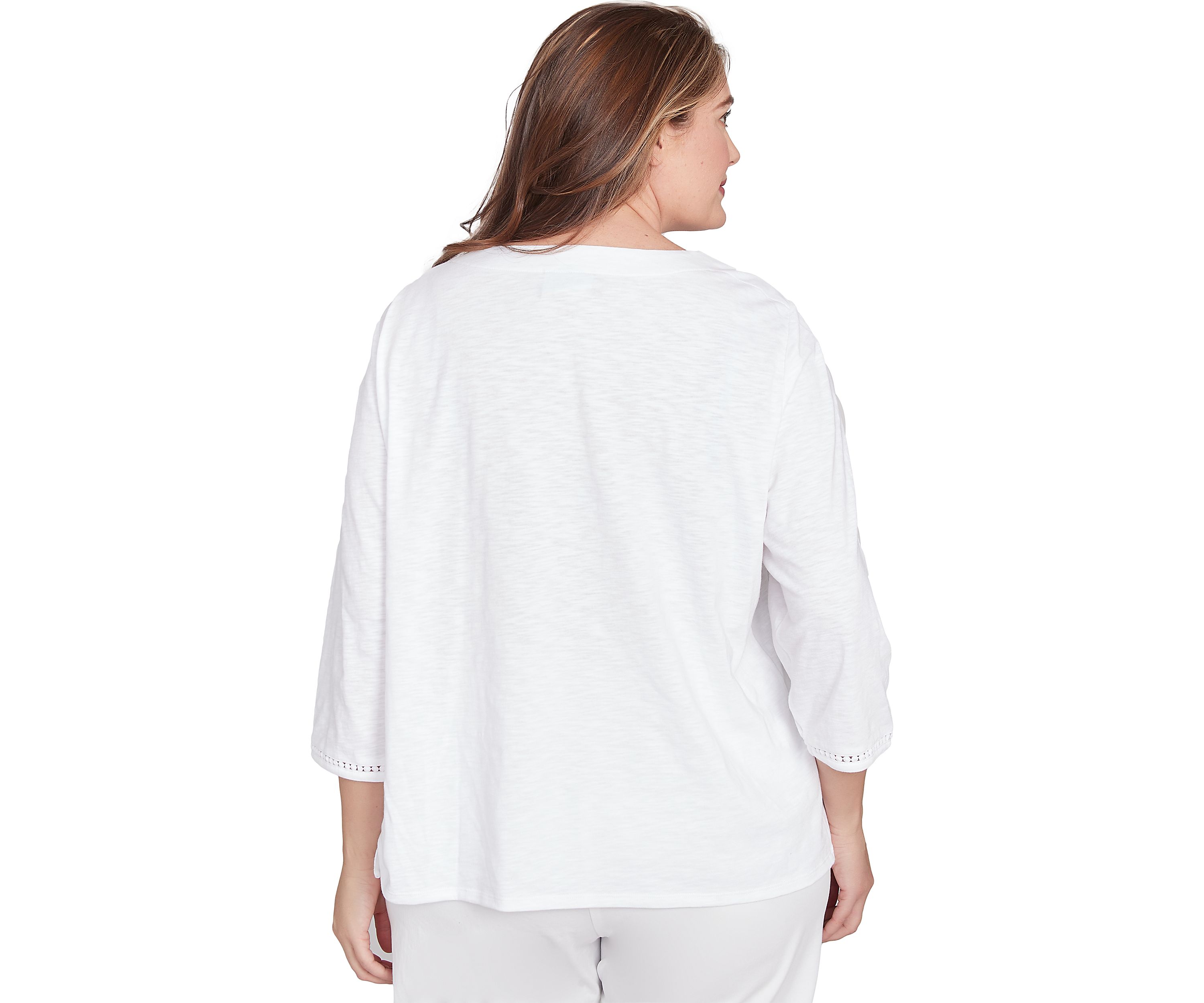 Plus Size Rise & Shine Embroidered Pineapple Top