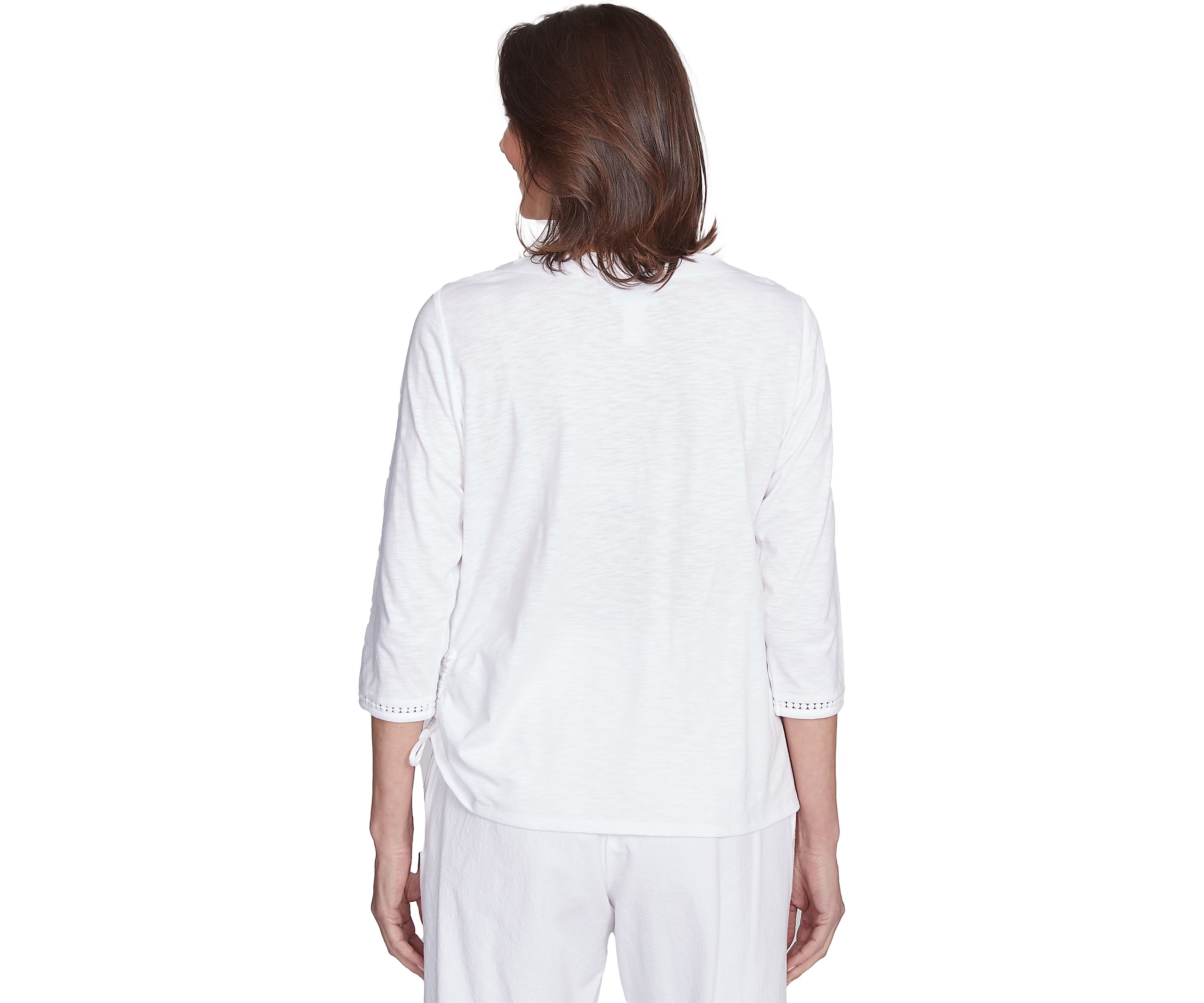 Petite Rise & Shine Embroidered Pineapple Top