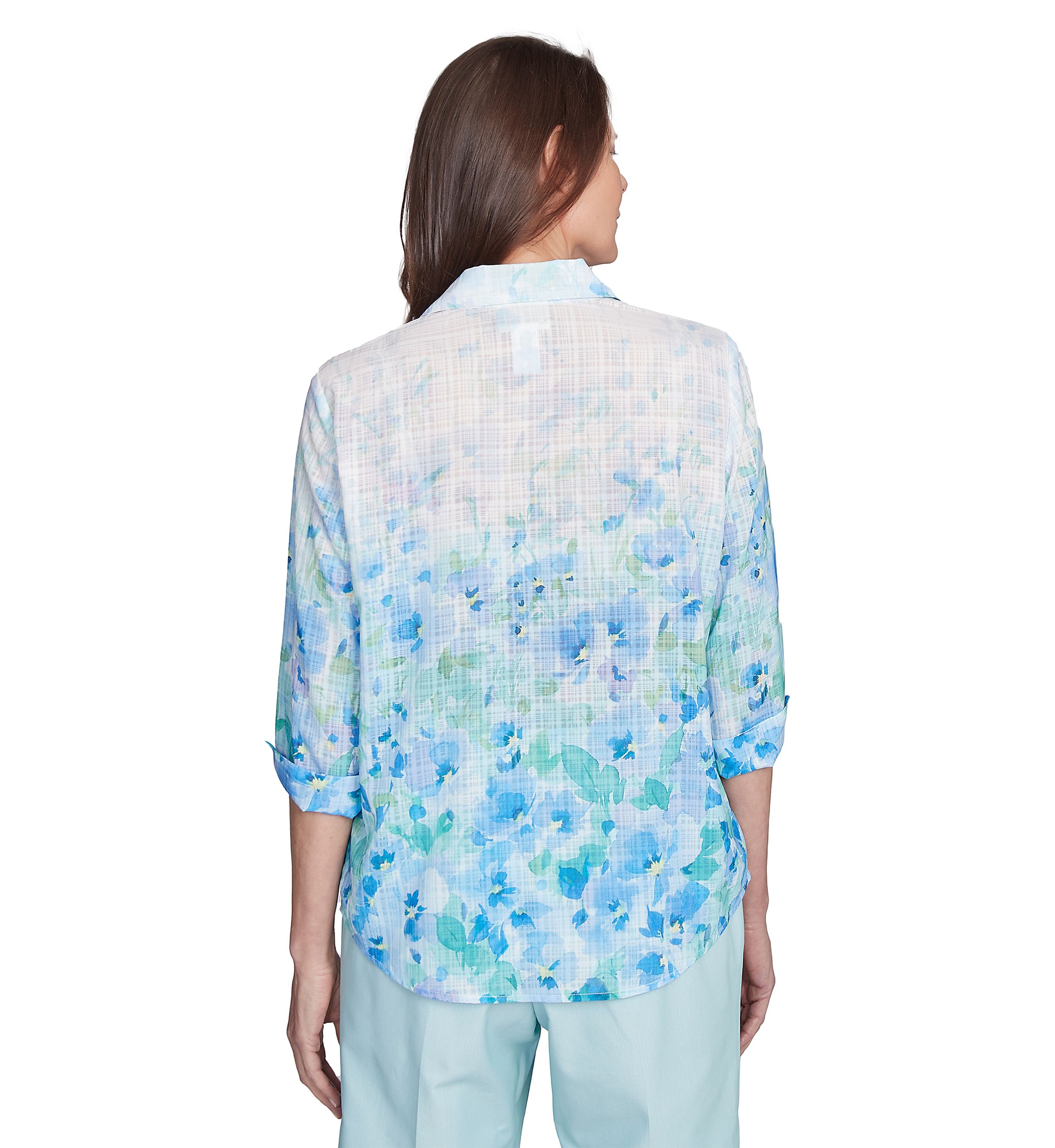 Womens St. Thomas Border Floral Blouse