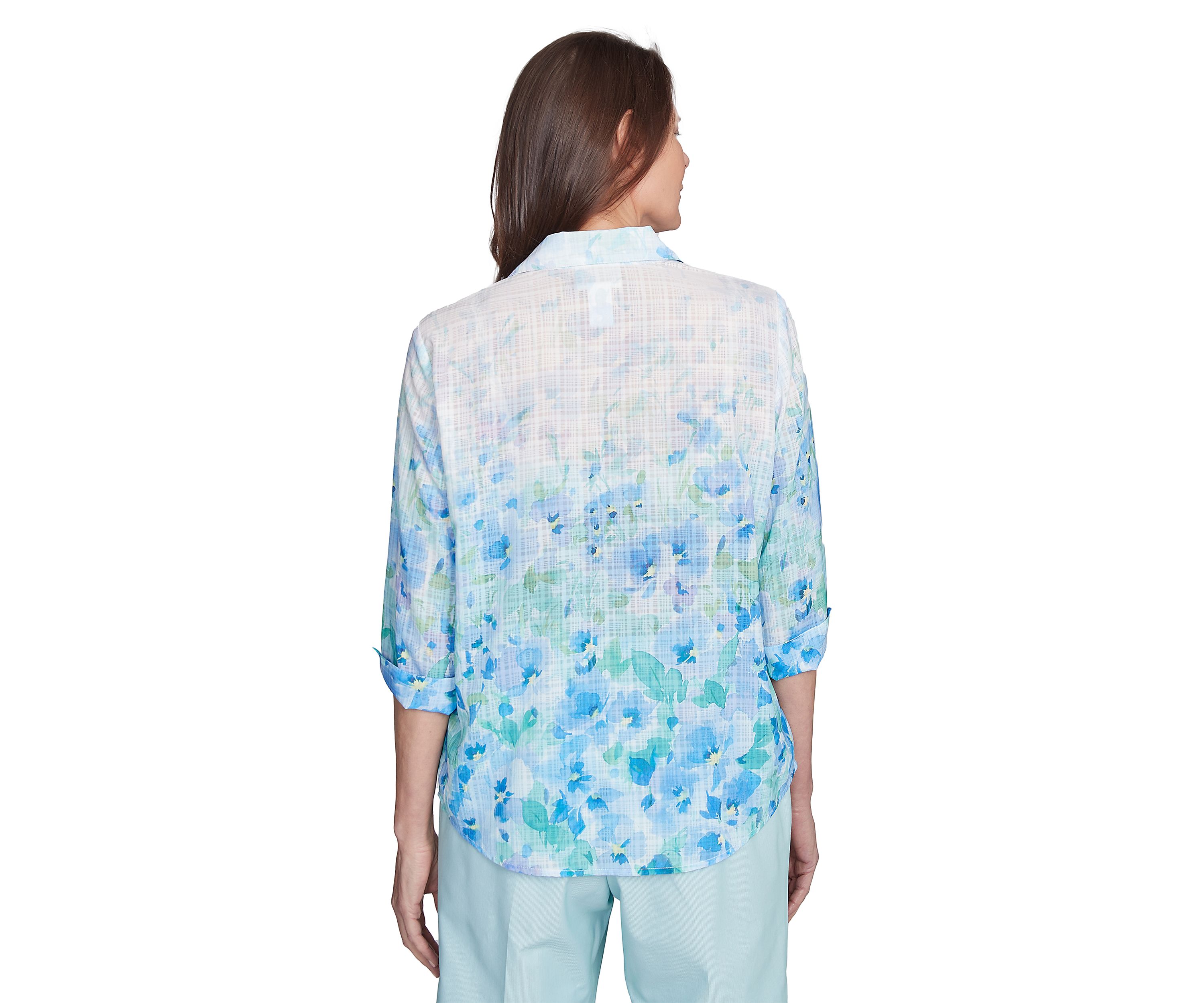 Womens St. Thomas Border Floral Blouse