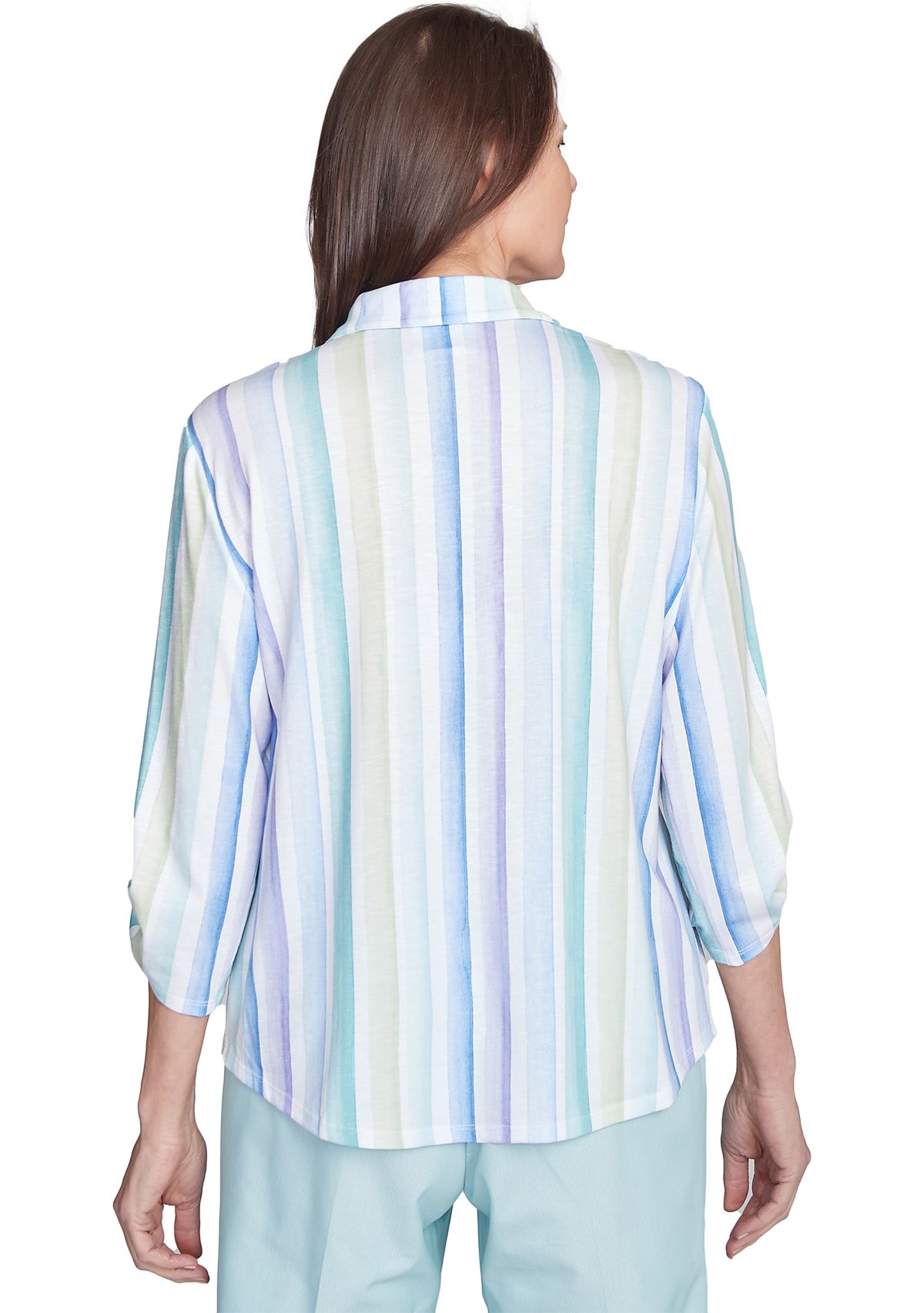 Womens St. Thomas Stripe Knit Shirt Shirt
