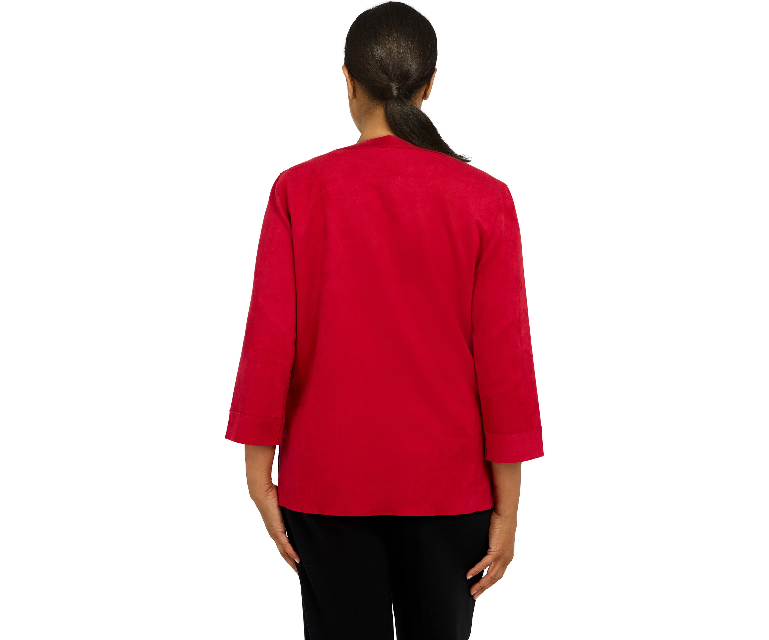 Womens Empire State Suede 3/4 Sleeve Jacket