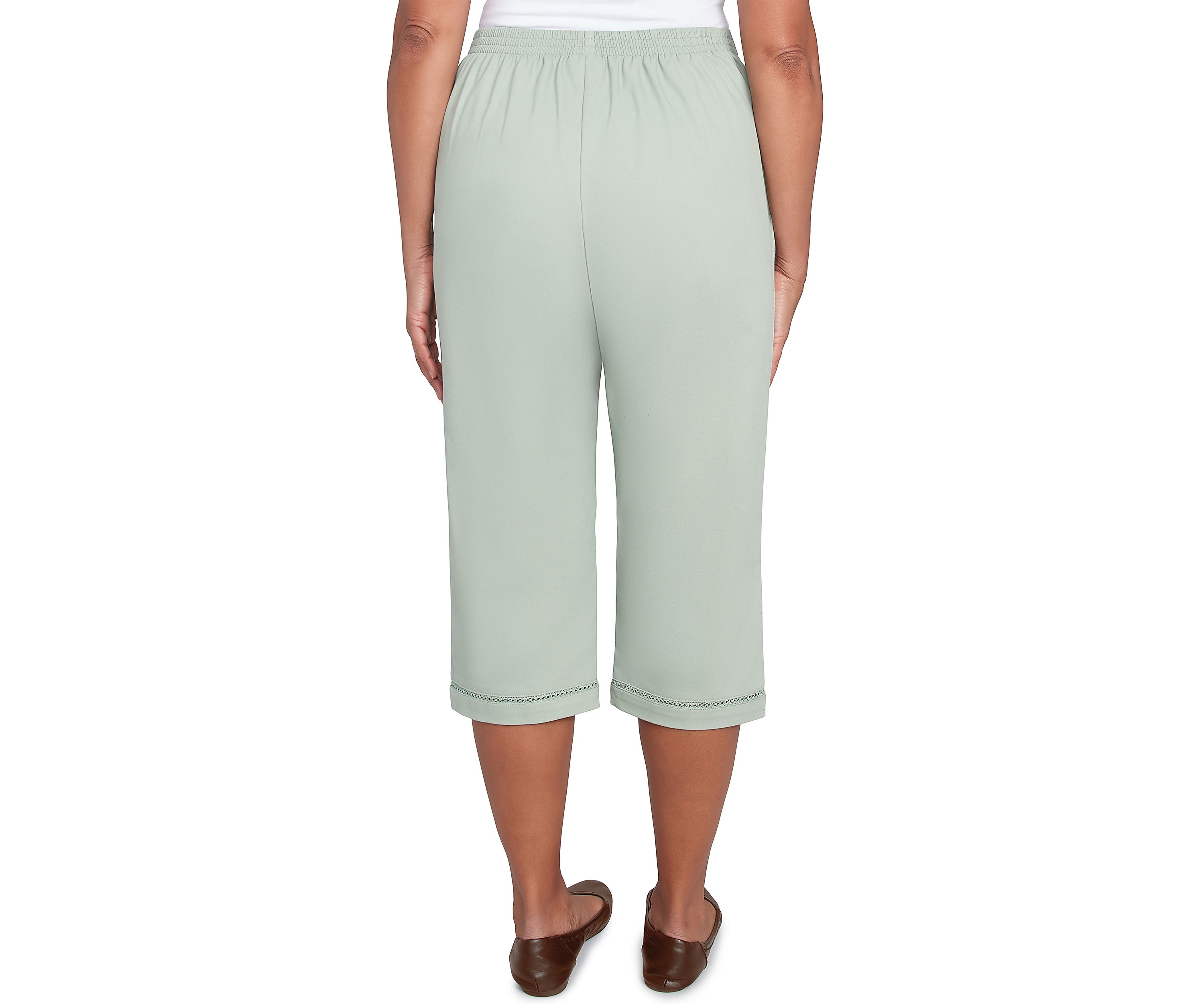 Petite Santa Fe Capri Pants with Crochet Inset
