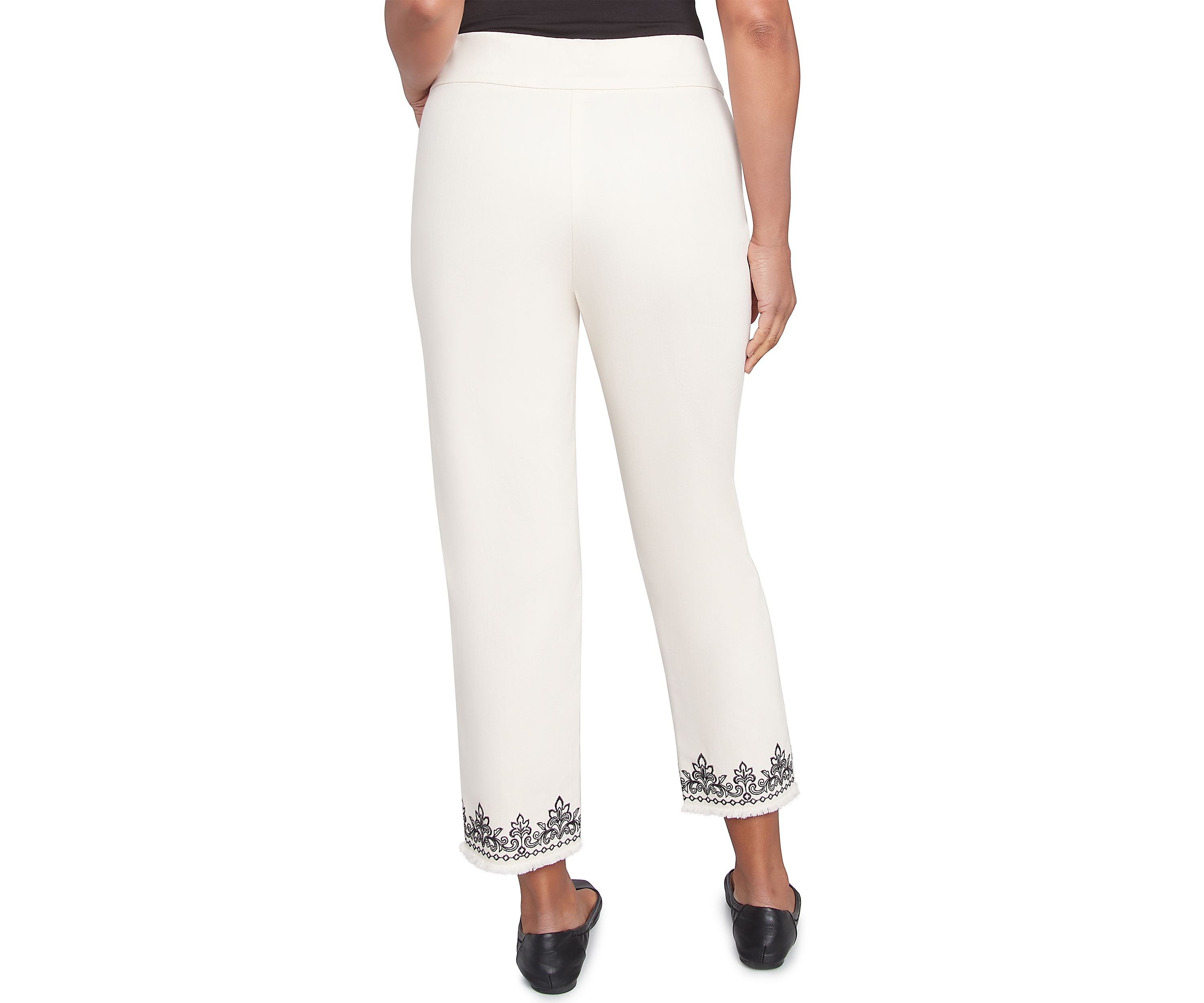 Womens Natural Instinct Medallion Cuff Ankle Pants
