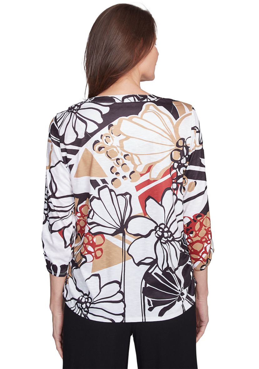 Womens Natural Instinct Bold Floral Top