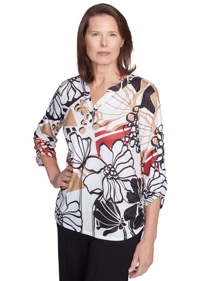 Womens Natural Instinct Bold Floral Top