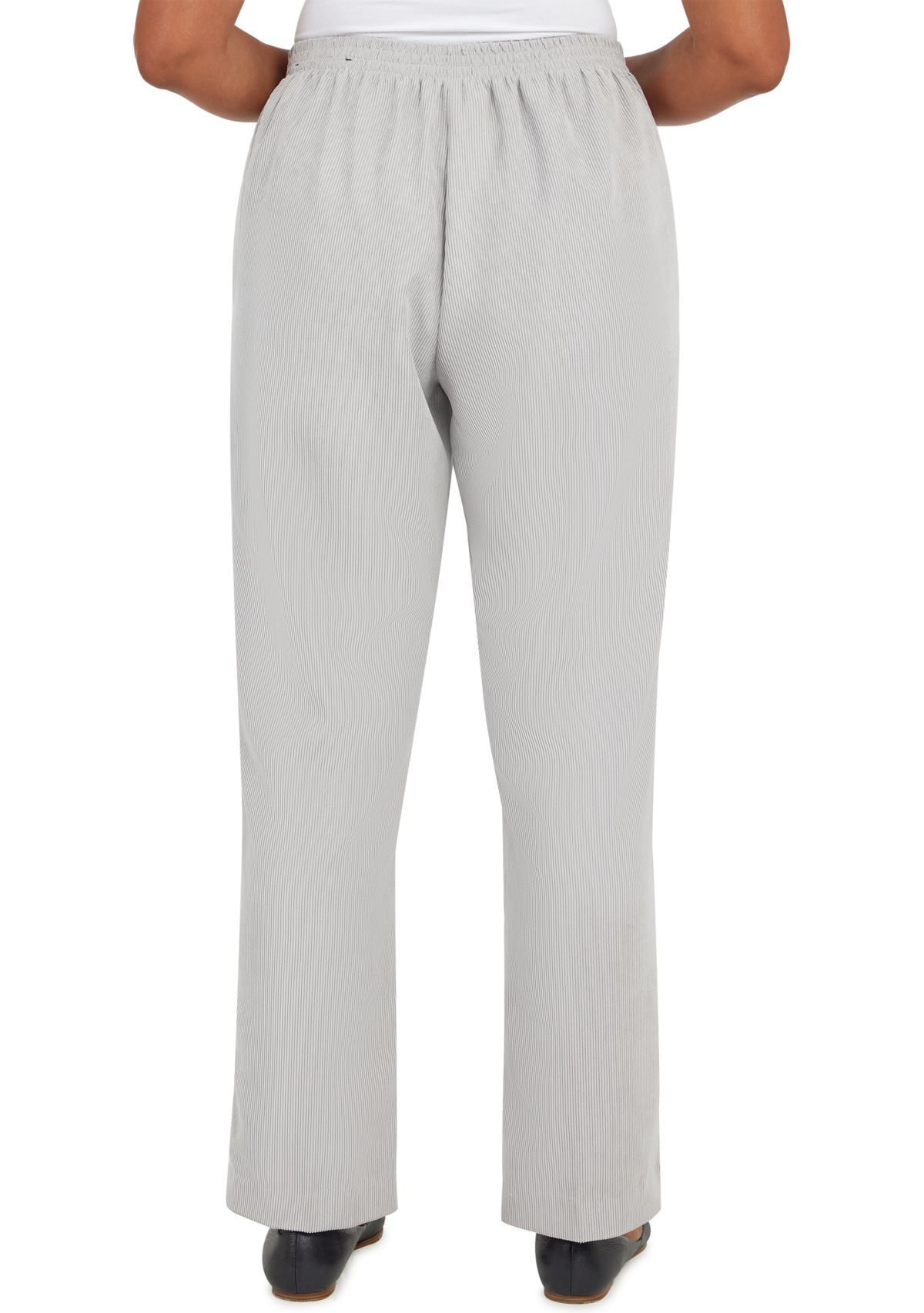  Womens Stonehenge Corduroy Pull on Straight Leg Short Length Pants