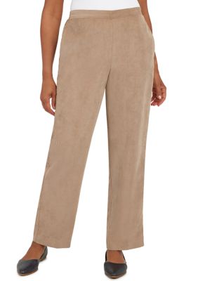 Women's Stonehenge Corduroy Pull on Straight Leg Average Length Pants