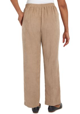 Plus Stonehenge  Corduroy Pull-On Straight Leg Pants